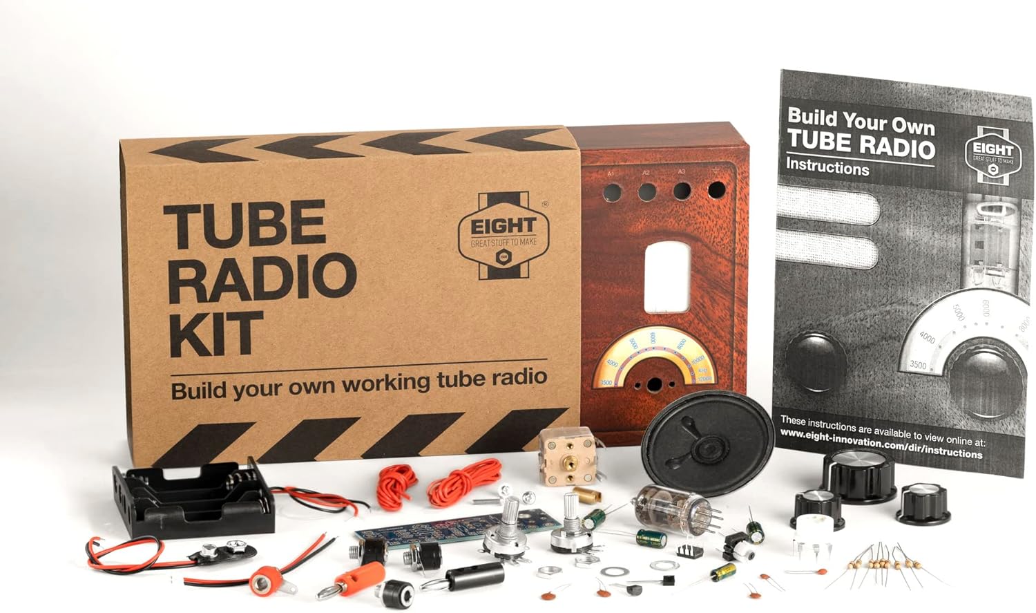 EIGHT Build Your Own Tube Radio Kit - Educational Electronics Project for Ages 14+ 3