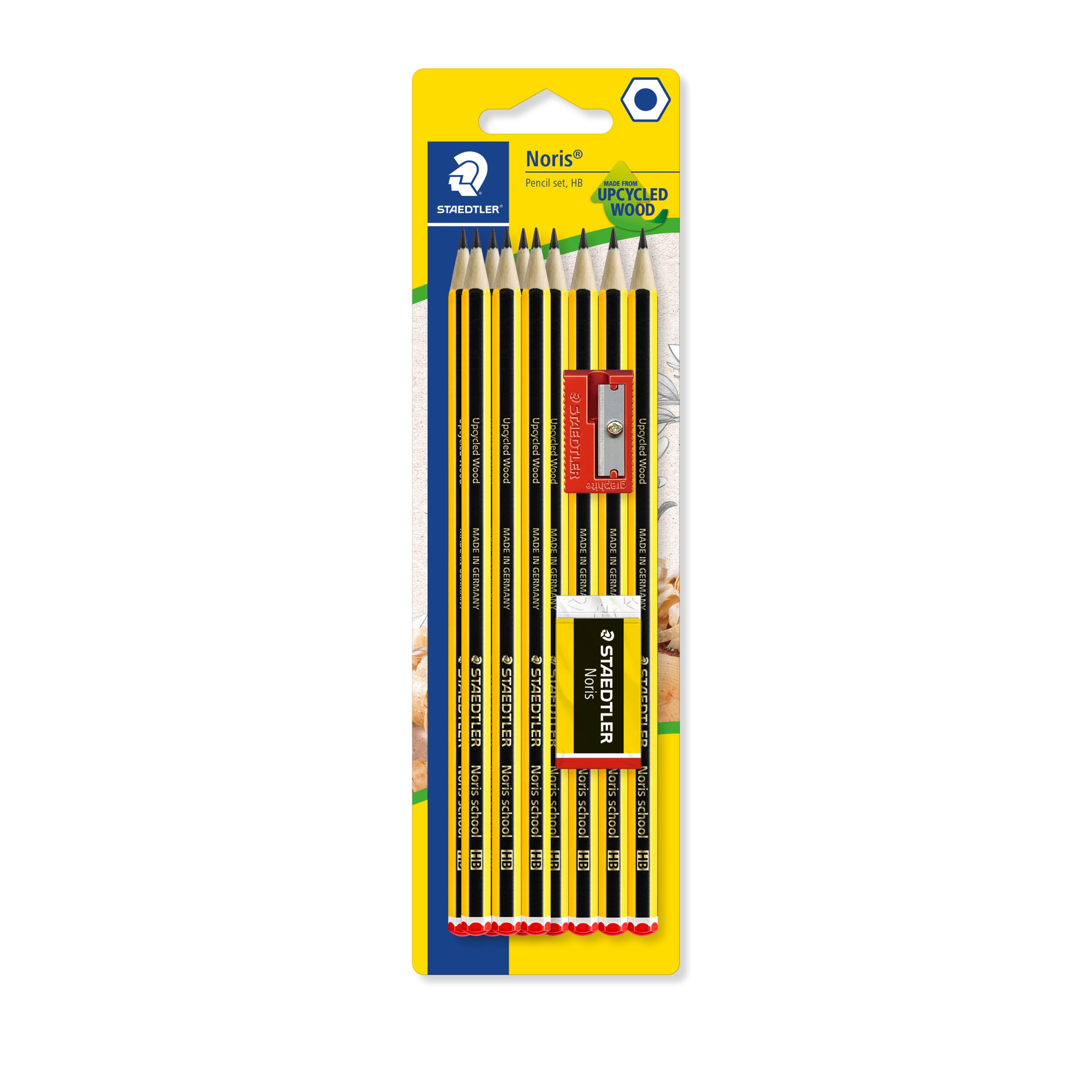 STAEDTLER Noris Graphite Pencils - HB Hardness, Break-Resistant | Pack of 10 1