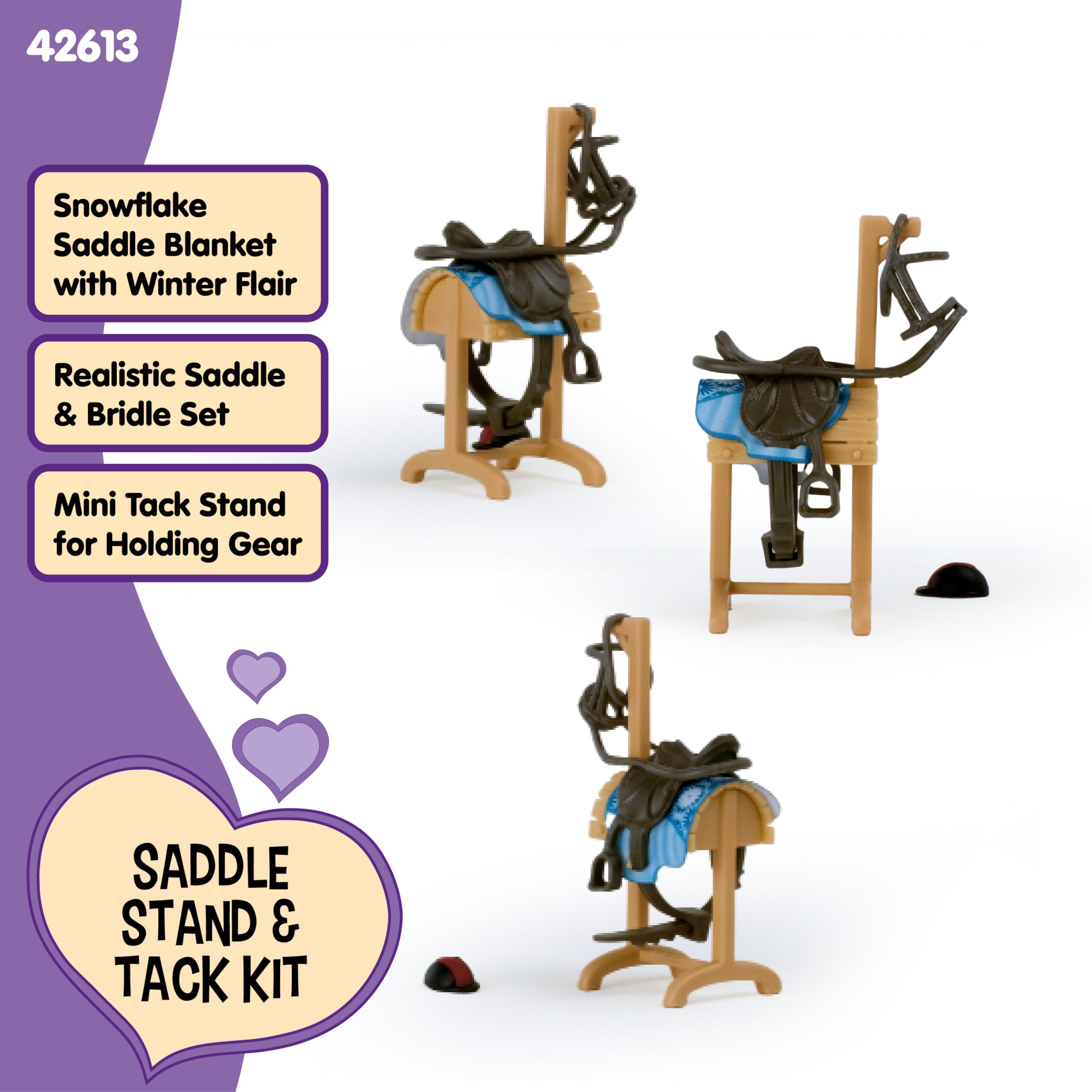 Schleich Horse Club Accessories Horse Transporter - Detachable Halter, Removable Saddle | Ages 5+