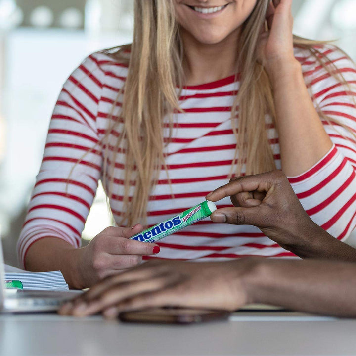 Mentos Spearmint Soft Mints - Refreshing Chewy Sweets with Natural Colours, Vegetarian Friendly - 40 Rolls