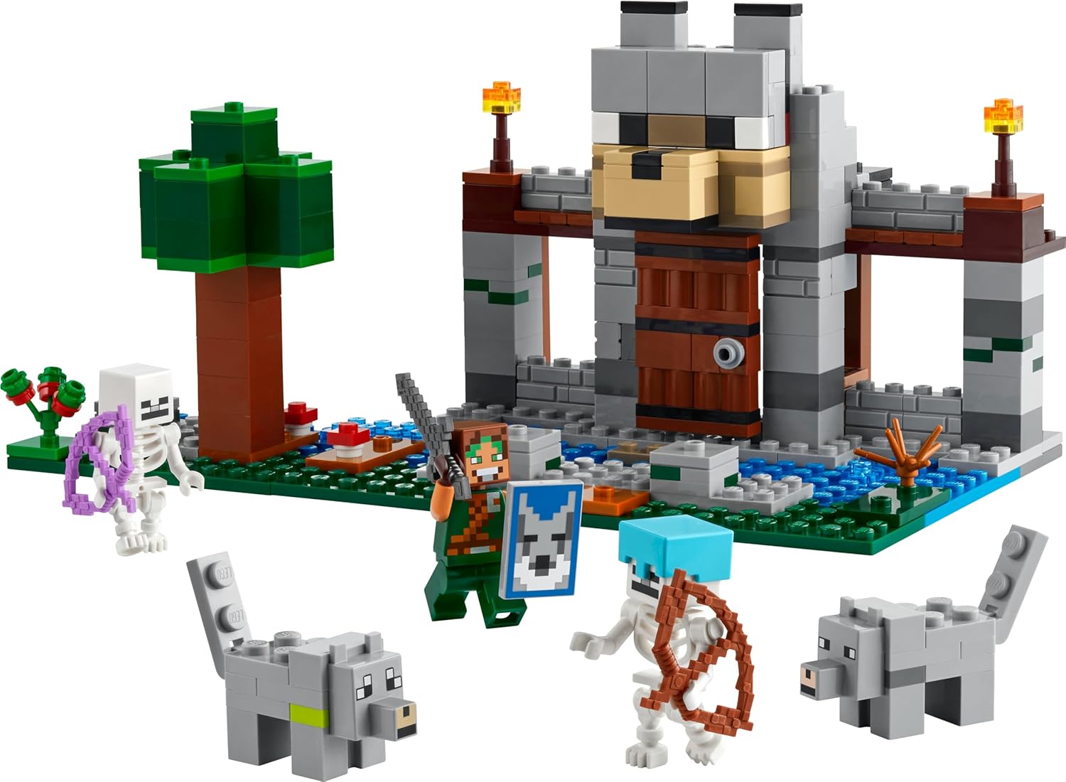 LEGO Minecraft The Wolf Stronghold Fortress Set - Building Toy for Ages 8+ 4