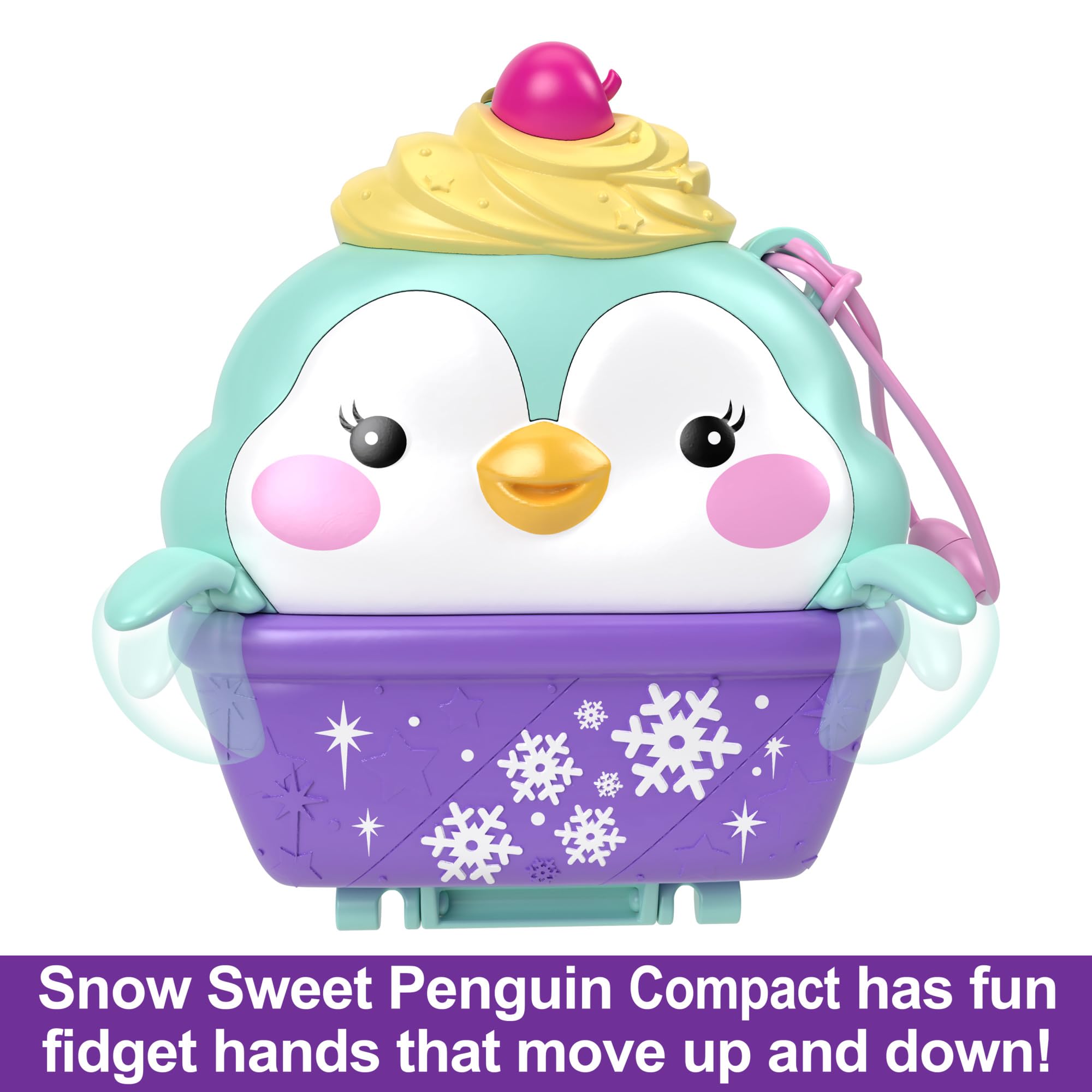 Polly Pocket Snow Sweet Penguin Compact Playset - 13 Accessories & 6 Storytelling Features, Ages 4+ 4