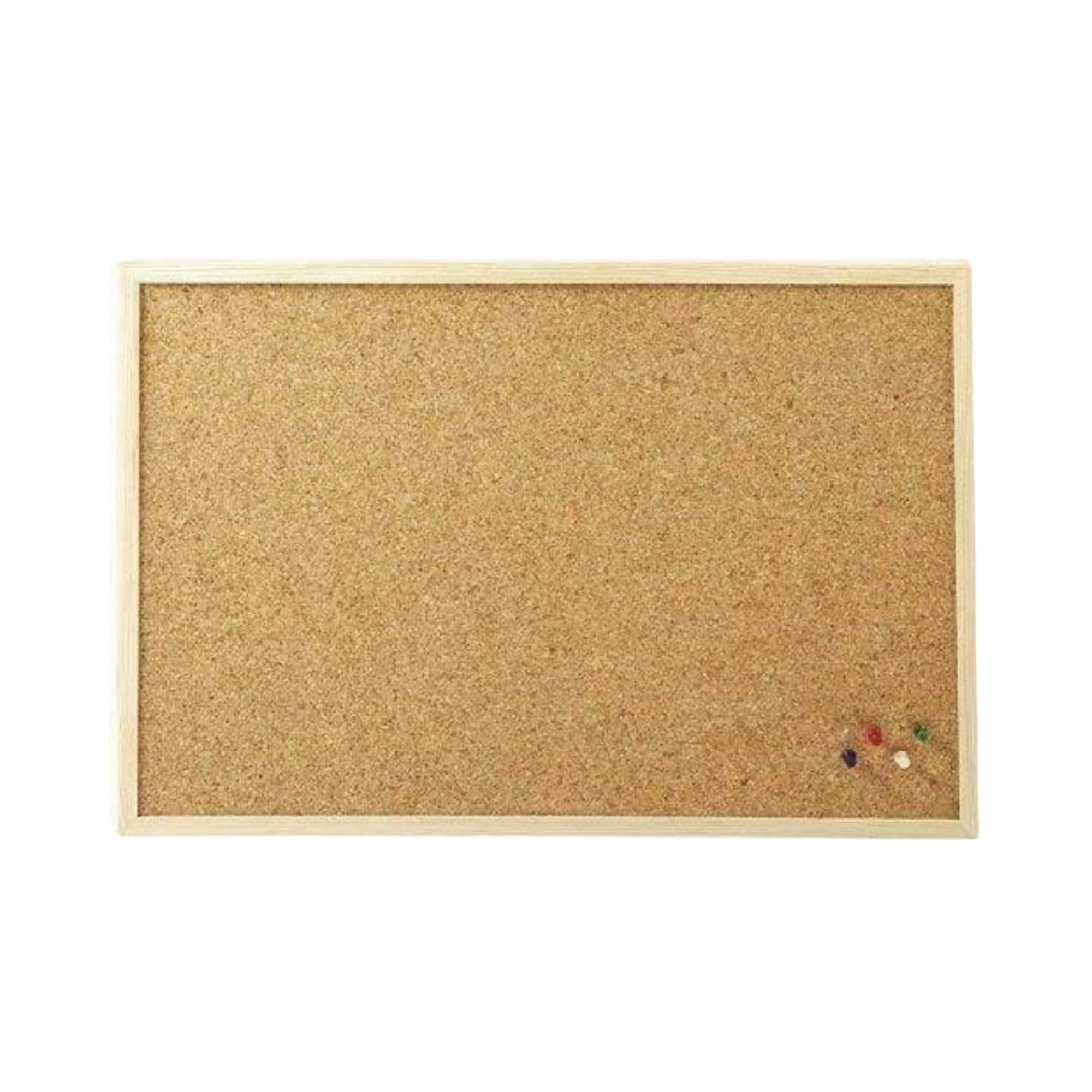 REQUISITE NEEDS Cork Bulletin Board - 60 x 40 cm | 15mm Thick | Wall Mount 1
