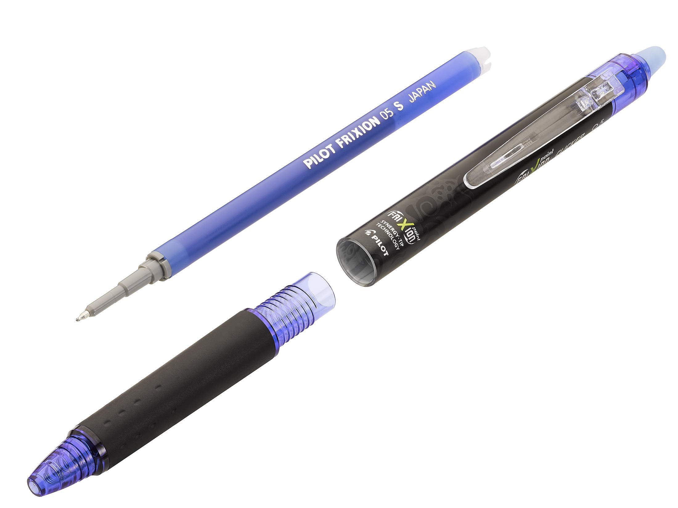 PILOT FriXion Point Clicker Erasable Rollerball Pen - 0.5mm Fine Tip, Retractable, 5 Pack 5