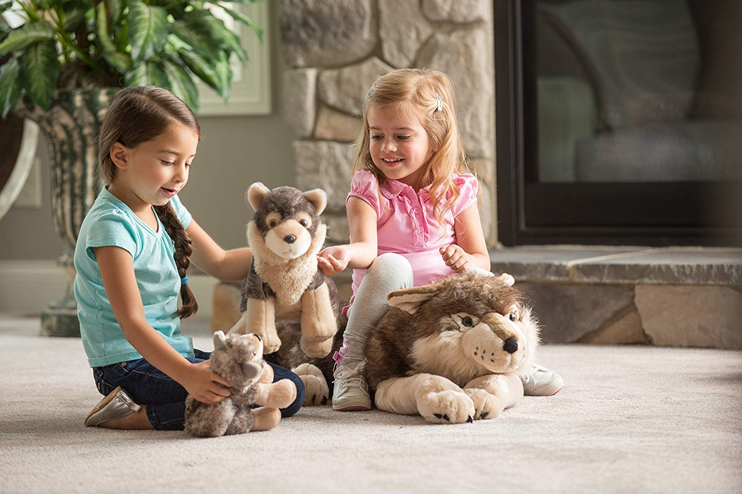 WILD REPUBLIC Wolf Cub Stuffed Animal - 30 cm Grey Plush Toy for Kids | Washable | Realistic Features 8