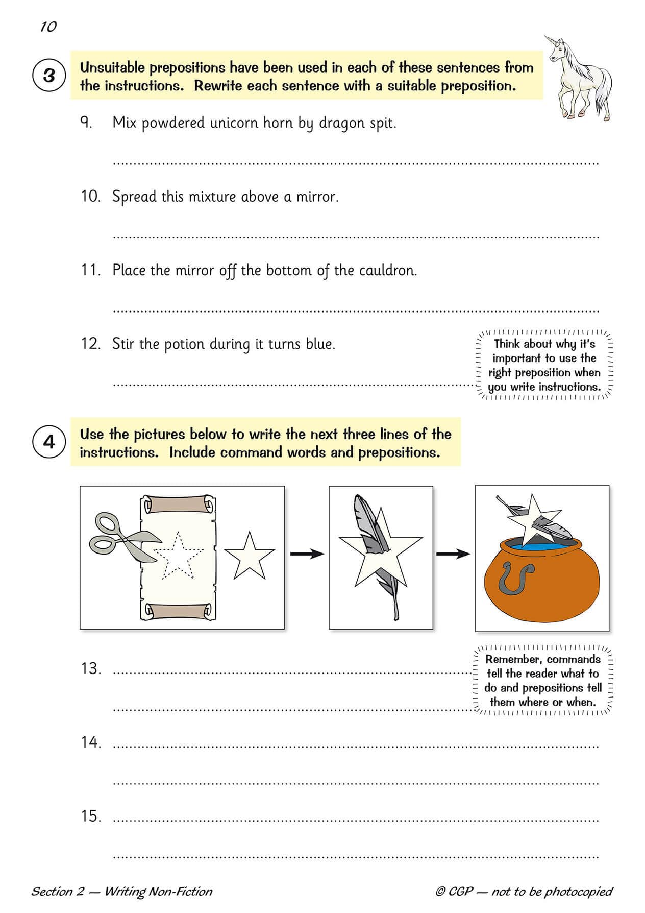 CGP Books KS2 English Writing Targeted Question Book - Year 3 | Ages 7-8 | 48 Pages 3