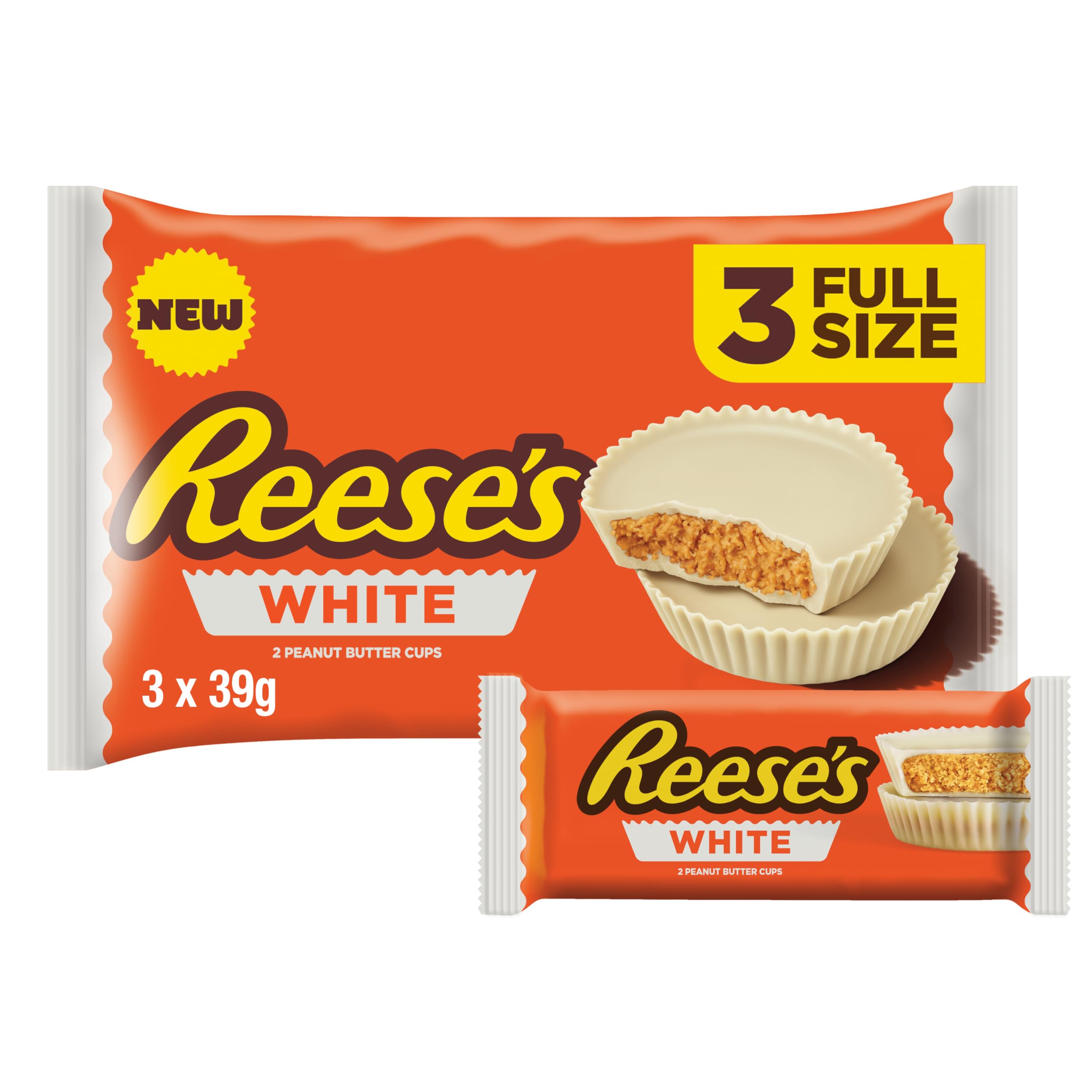 Reese's Peanut Butter White Chocolate Flavour Cups Variety Pack - 3 Count, 118g 2