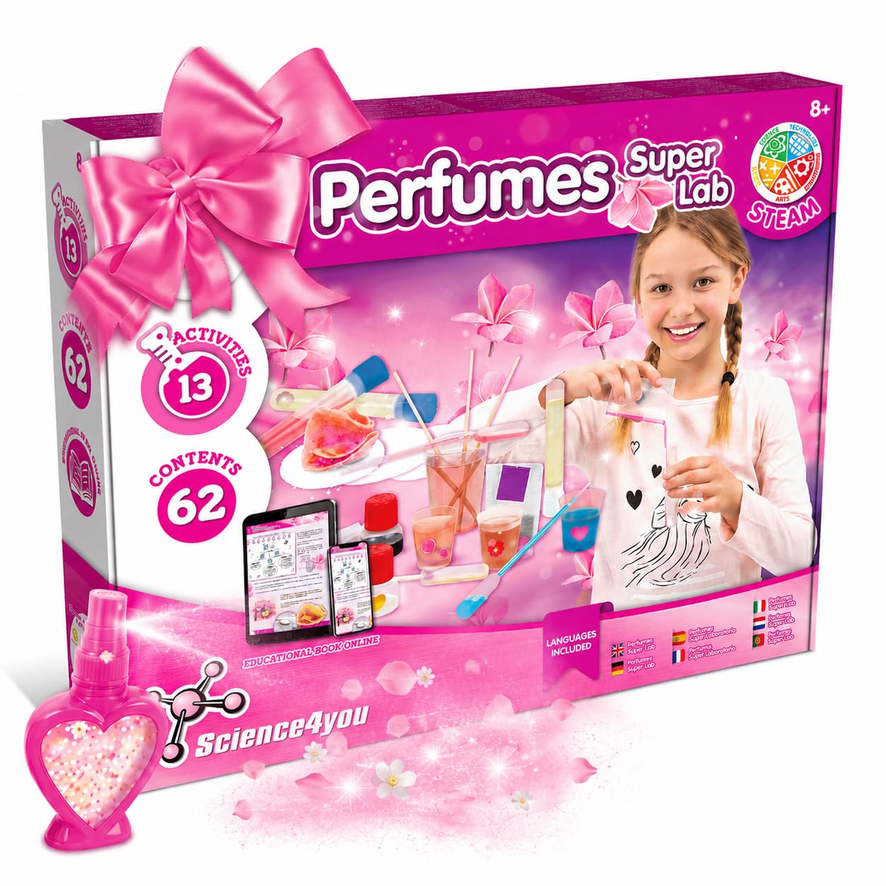 Science4you Perfume Super Lab for Kids +8 Years | 13 Experiments | 63 Contents 1