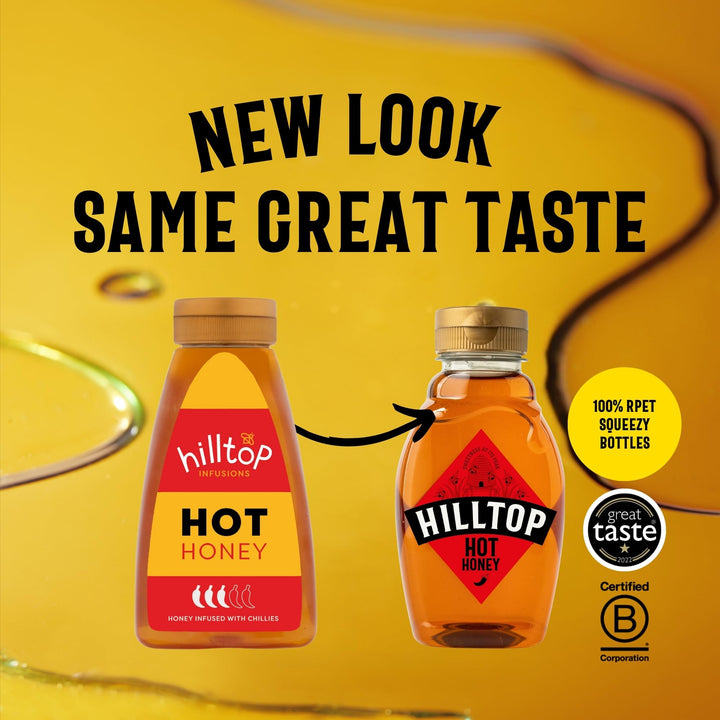 Hilltop Honey - Hot Honey - Squeezy Bottle - 340g