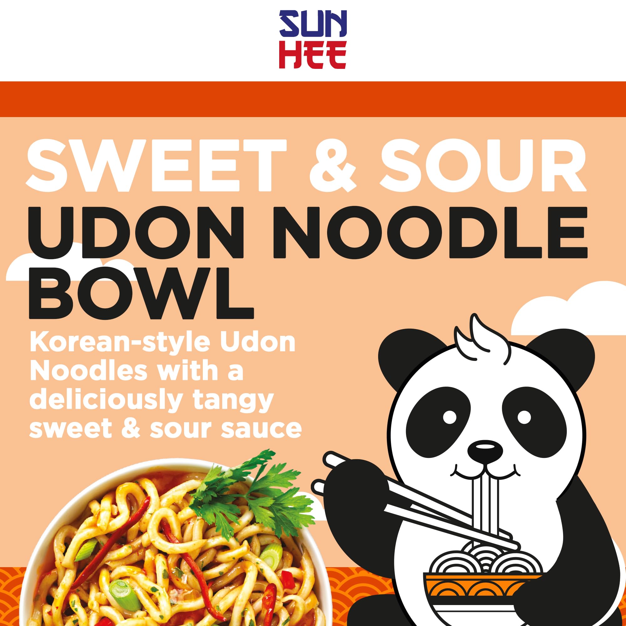 Sun Hee Sweet and Sour Udon Bowl - Ready-to-Eat, Microwaveable, 240g 2