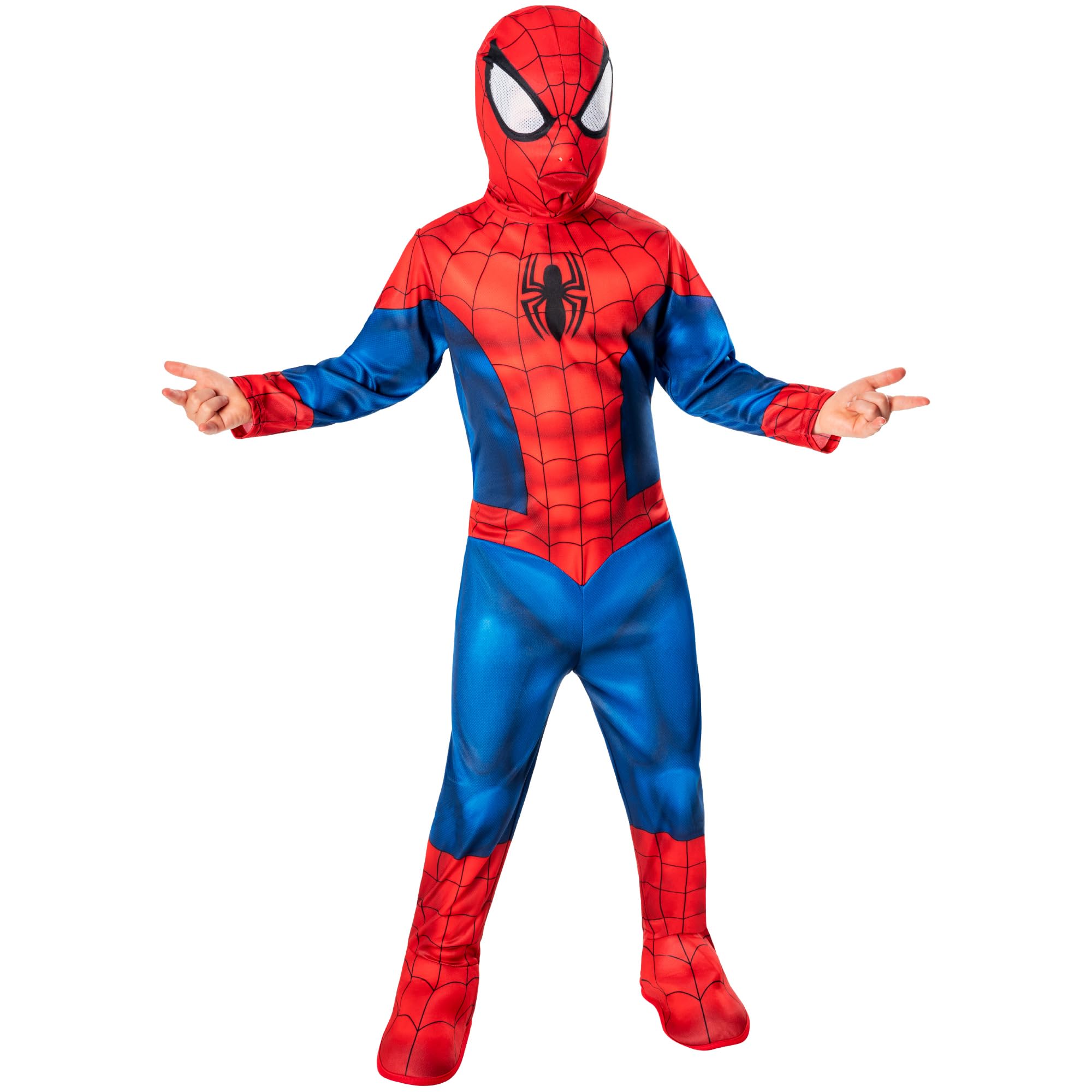 Rubies Official Marvel Spider-Man Classic Child Costume - Size 7-8 Years (122-128 cm) 1