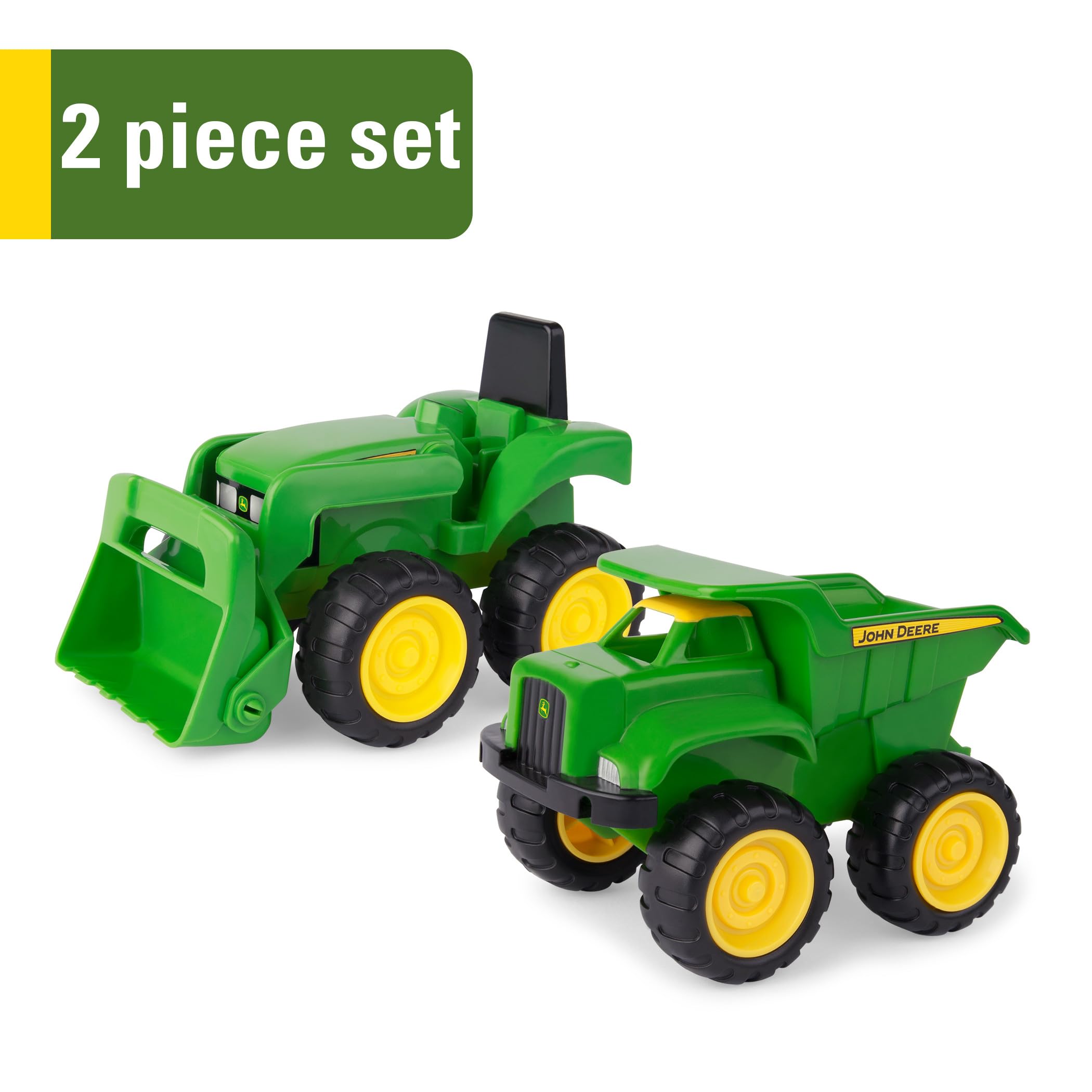 John Deere Dump Truck & Tractor Playset - 2-Piece Construction Vehicle Set for Toddlers 2