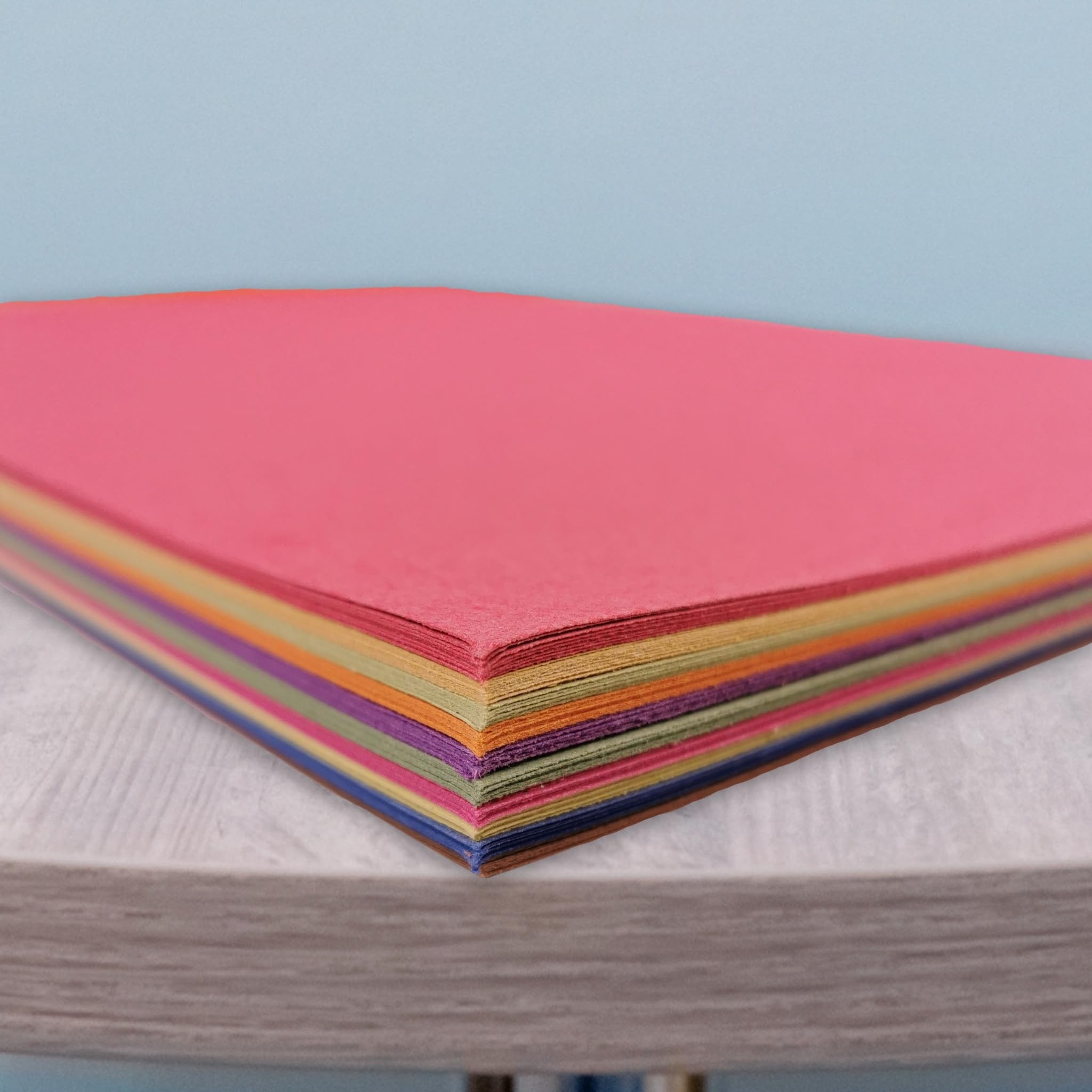 Be Creative A3 Recycled Sugar Paper - 10 Colours, 100gsm, 100 Sheets | Ideal for Pastel & Chalk 8