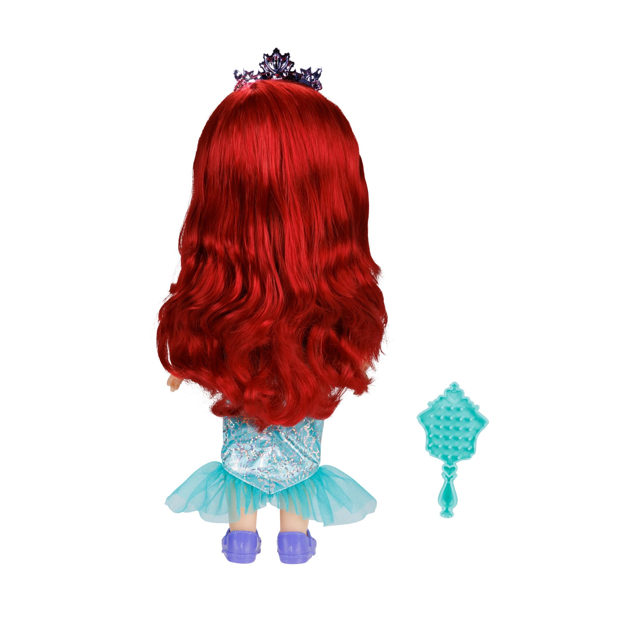 Disney Princess Ariel Doll - 14" Shimmery Holofoil Dress & Articulated Pose, Ages 3+ 4