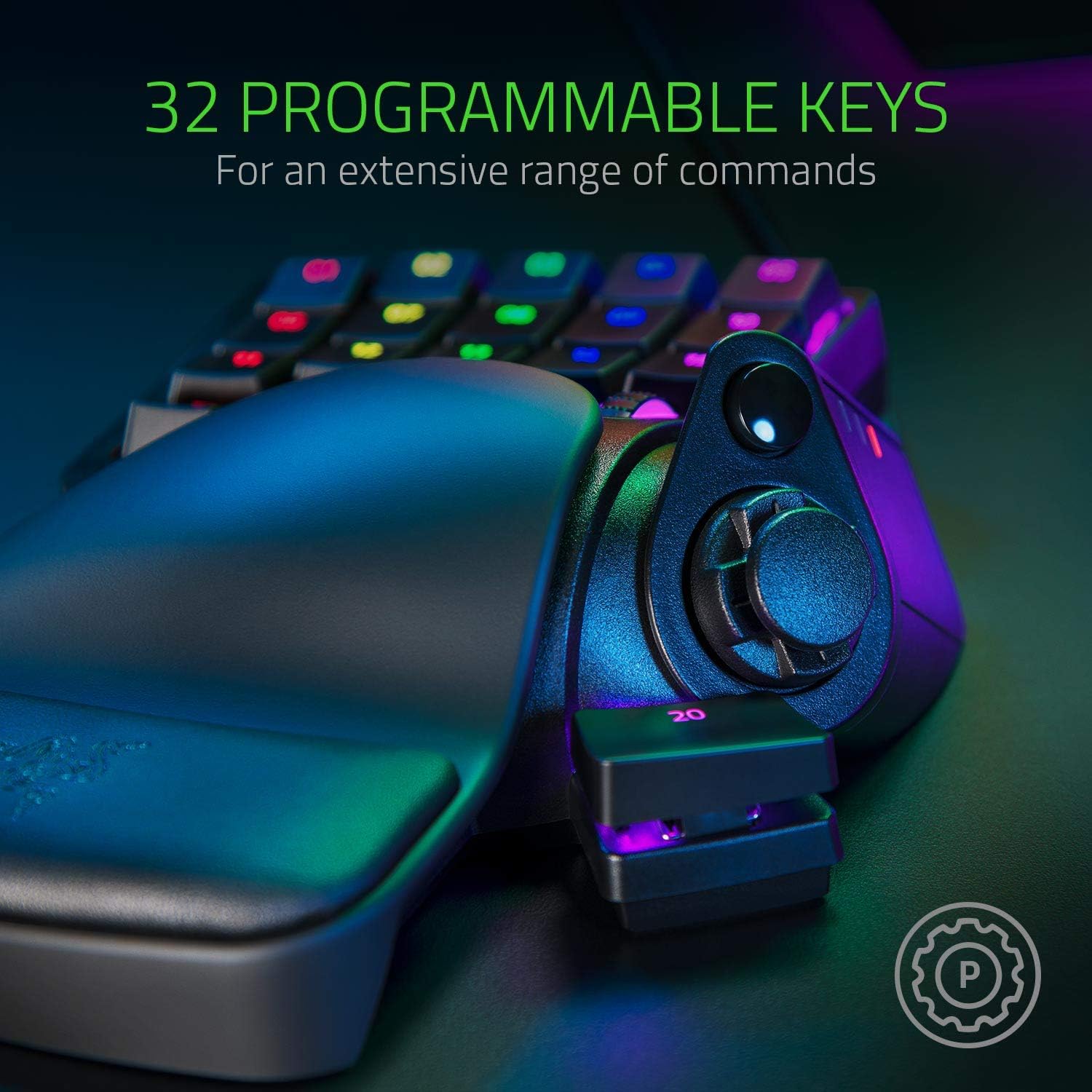 Razer Tartarus Pro Gaming Keypad - 32 Programmable Keys with Analog Optical Switches 6