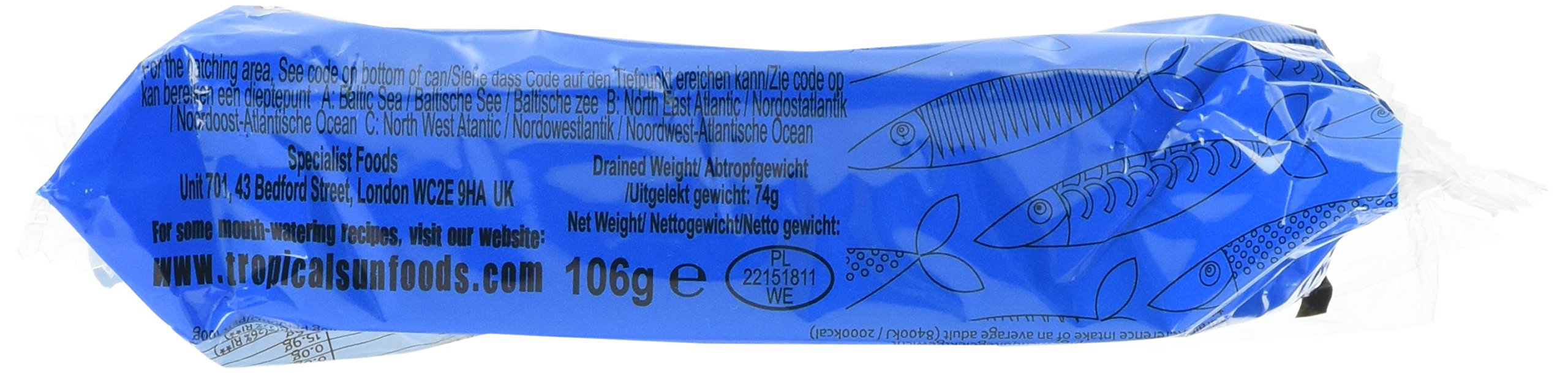 Tropical Sun Foods Canadian Style Sardines in Spring Water, Pack of 12 6