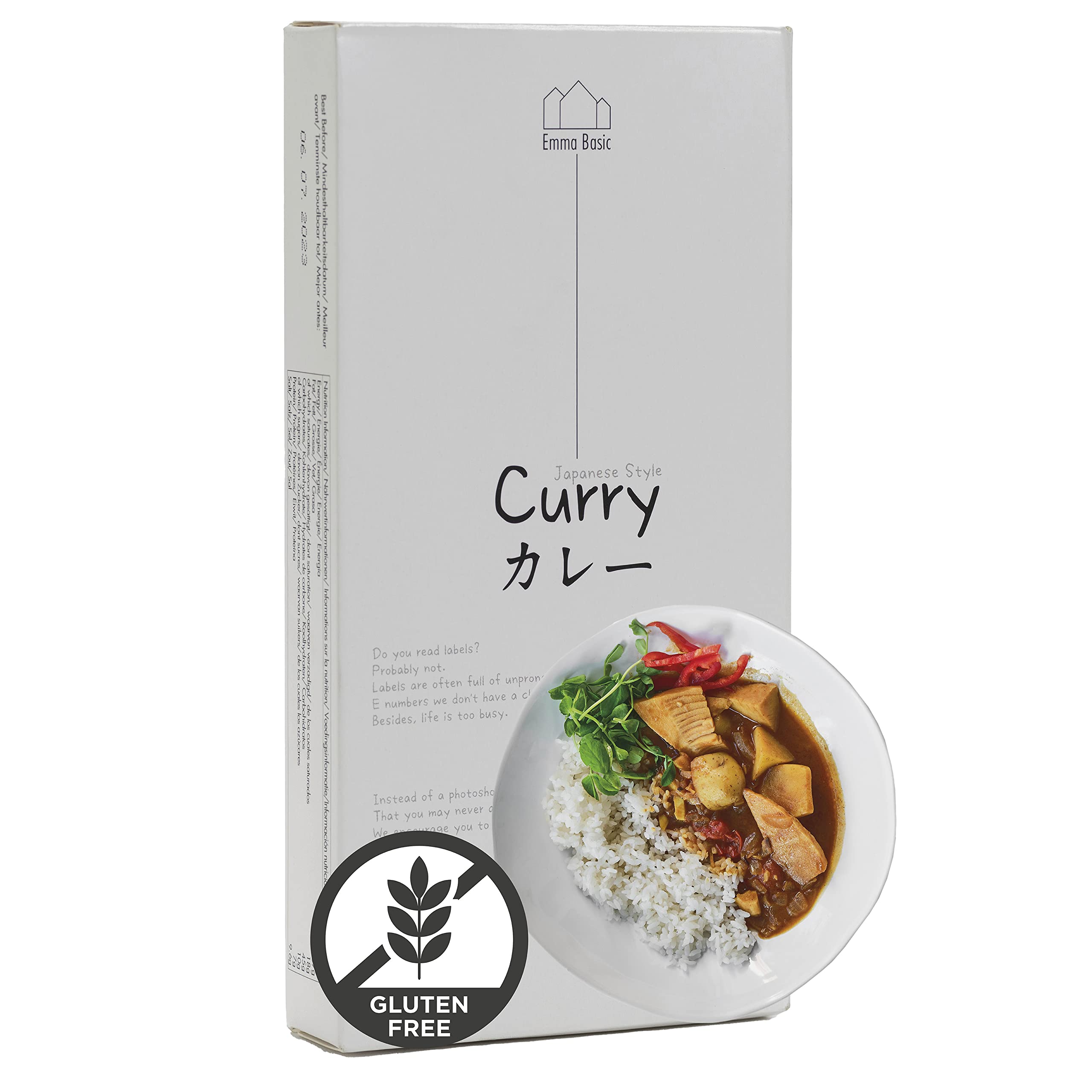Emma Basic Japanese Style Curry 200g | Vegan & Gluten-Free Cooking Block 1