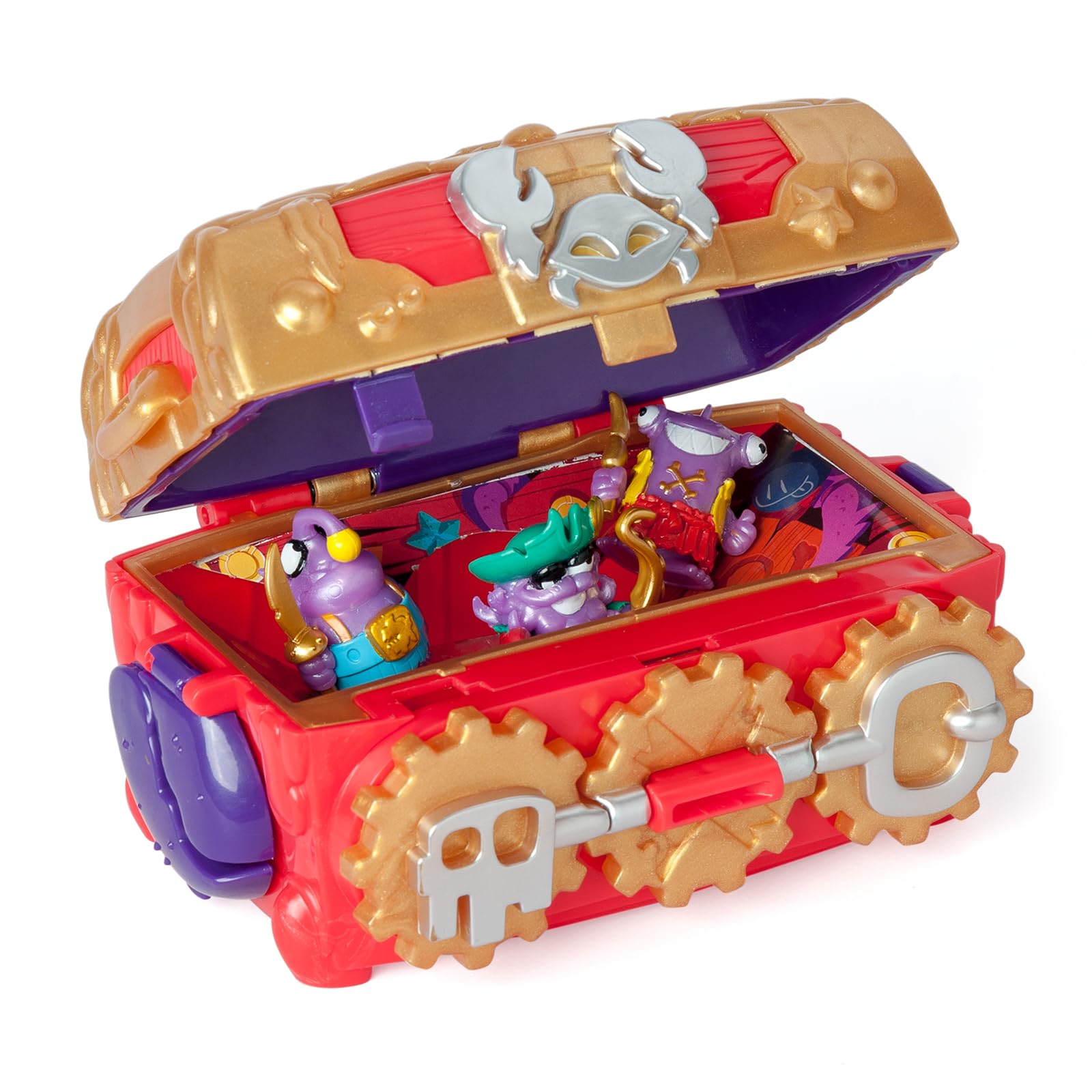 PIRATIX Monster Treasure Chest Playset - Puzzle Adventure with 3 Piratix Figures 3