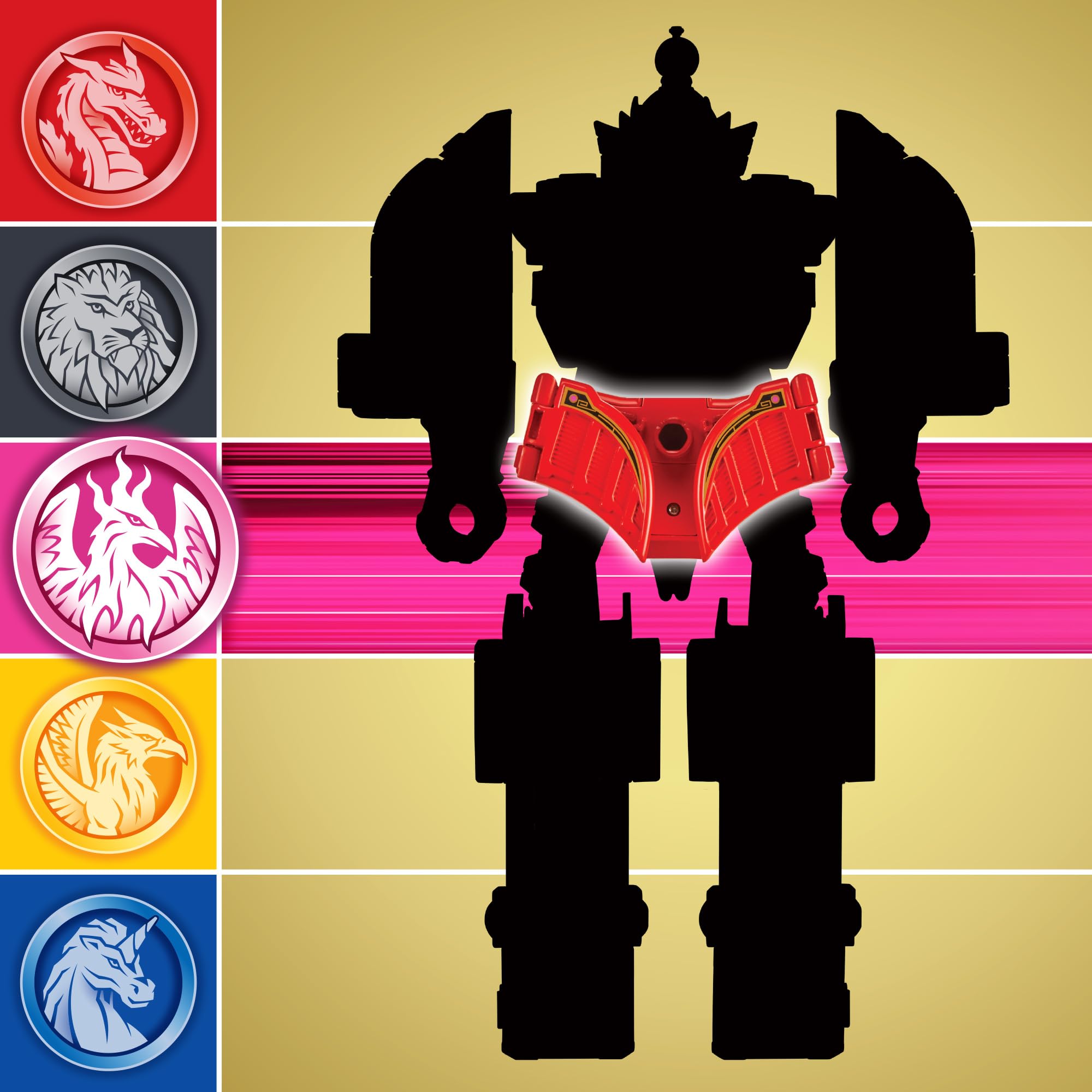 Power Rangers Pink Ranger Firebird Thunderzord Action Figure - Combinable Zord Toy | Ages 4+ 5