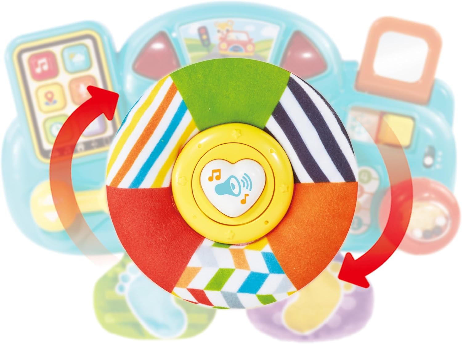 VTech Beep Beep Baby Driver - Interactive Steering Wheel Toy for 3 Months+ 7