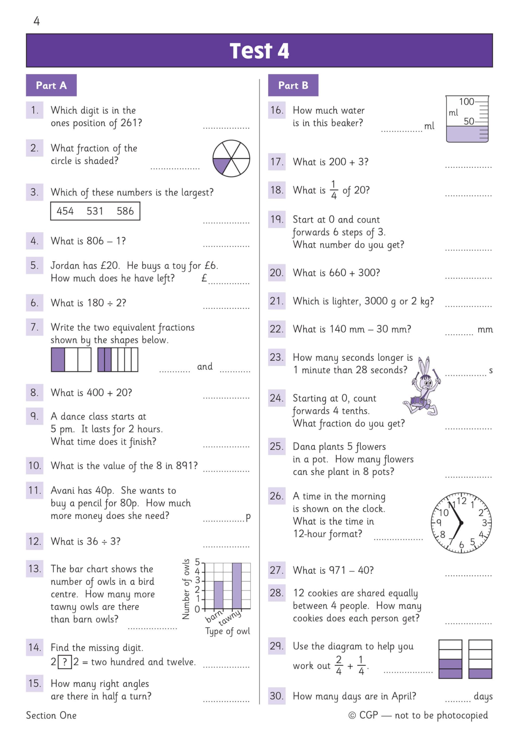 CGP Books New KS2 Maths Year 3 Mental Arithmetic Targeted Question Book - Ages 7-8 | Paperback 5