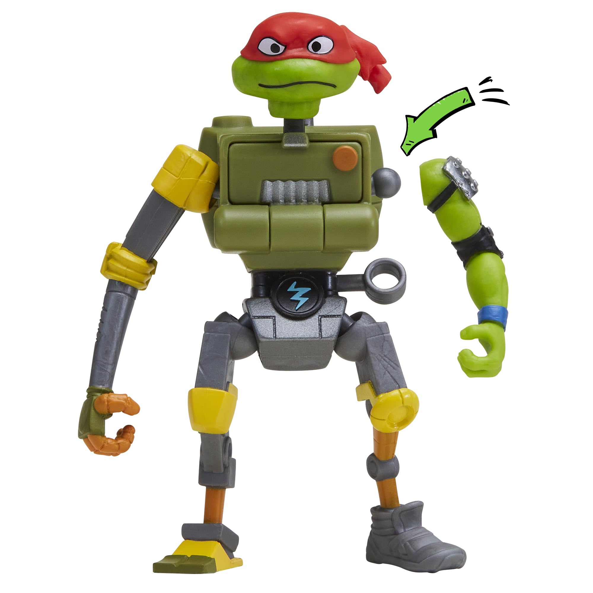 Teenage Mutant Ninja Turtles Metalhead Action Figure - Mix & Match Limbs | 4.5-Inch Scale | Ages 4+ 5