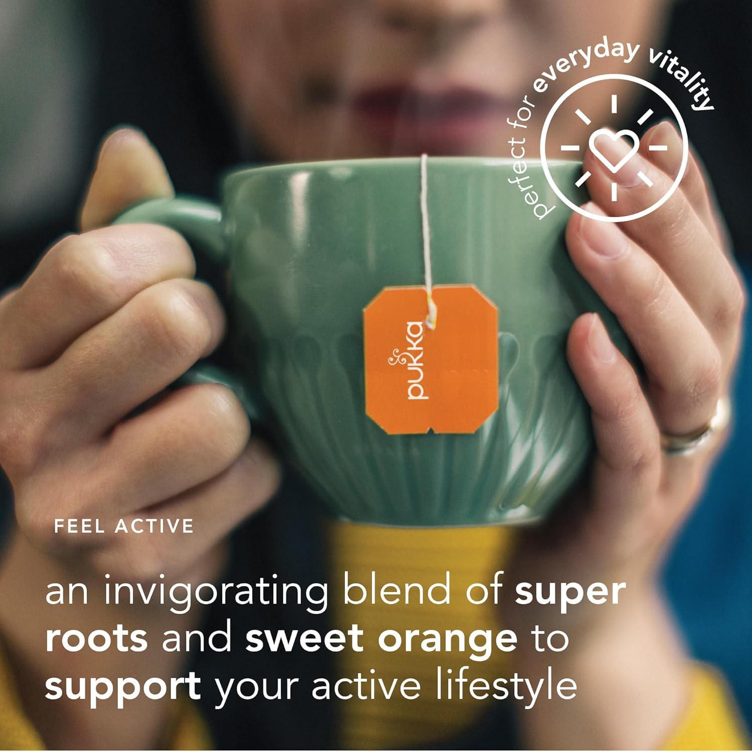 Pukka Herbs Turmeric Active Organic Herbal Tea - 20 Count (Pack of 4) | Caffeine-Free Energy Support 3
