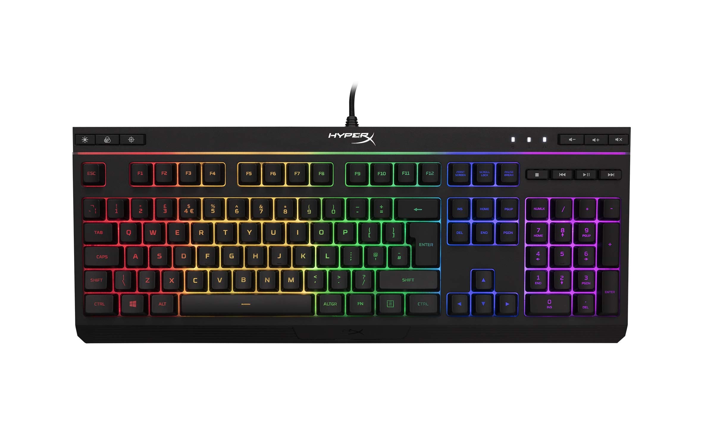 HyperX Alloy Core RGB Gaming Keyboard - Backlit, RGB, Spill Resistant | Plastic 1