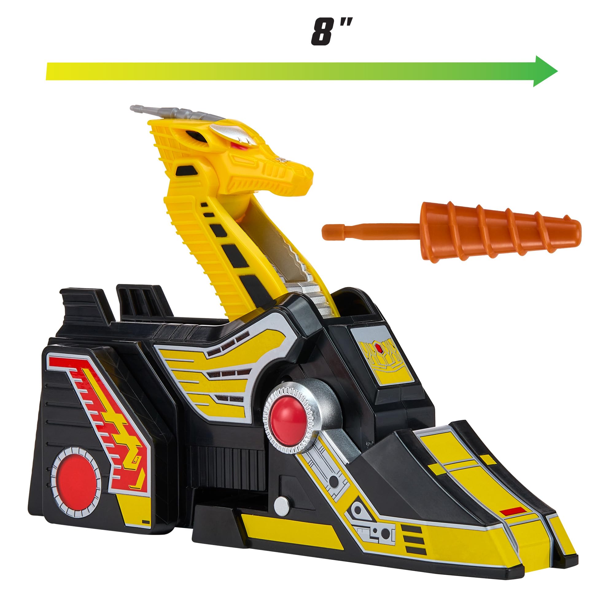 Power Rangers Yellow Ranger Griffin Thunderzord Action Figure - Combinable, Missile Launcher, Ages 4+ 4