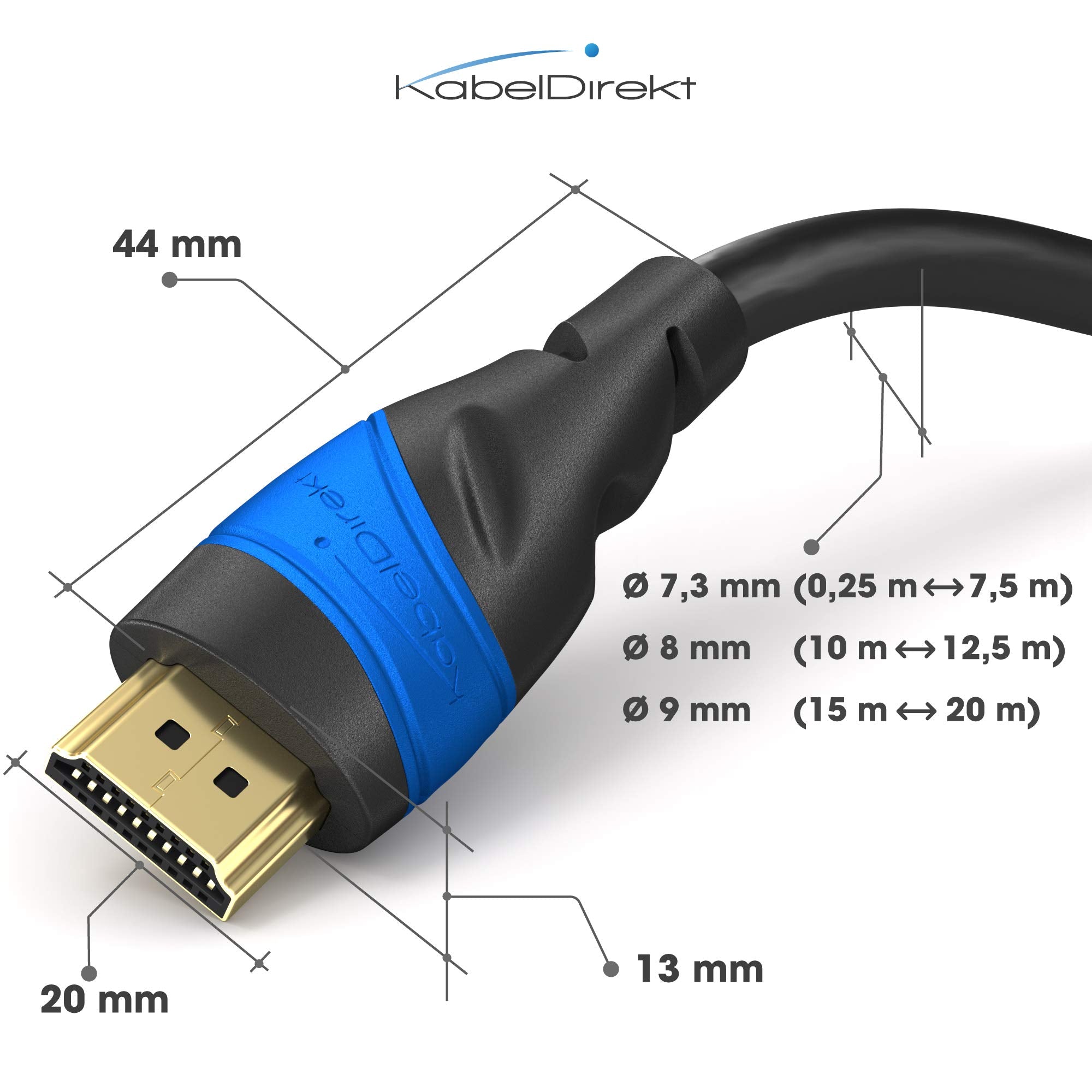 KabelDirekt HDMI Cable - 3m | 8K@60Hz, 4K@120Hz | Male-to-Male 5