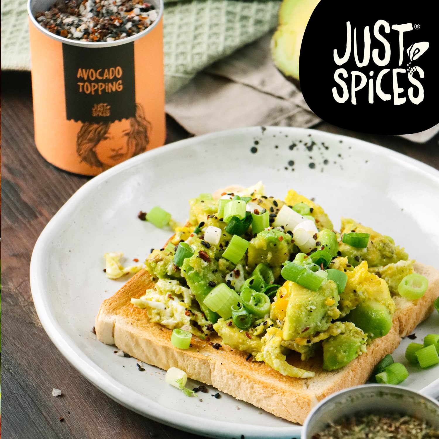 Just Spices Avocado-Topping, 60 g – Natürliches, knuspriges Gewürz für Avocado-Gerichte 3