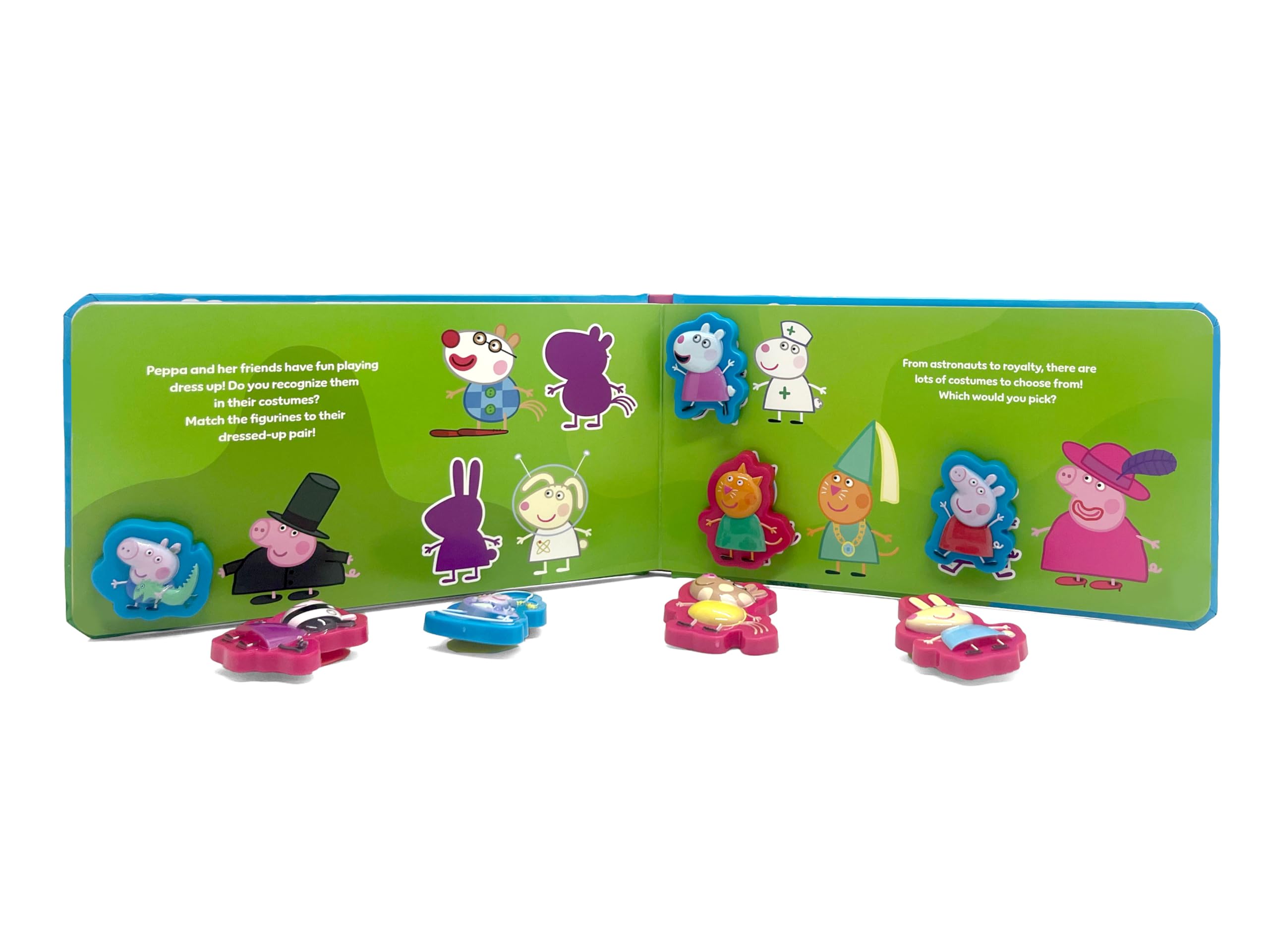 Phidal Peppa Pig Stuck on Stories Activity Book - 16-Page Storybook, 8 Toy Suction Cups, 2 Board Games | Ages 3+ 4