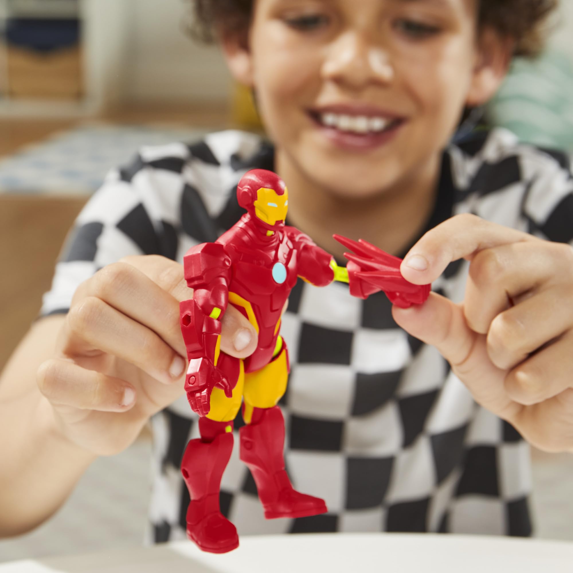 Marvel MixMashers Iron Man Action Figure - Mix & Match Play | 5-Inch Size | Ages 4+ 6