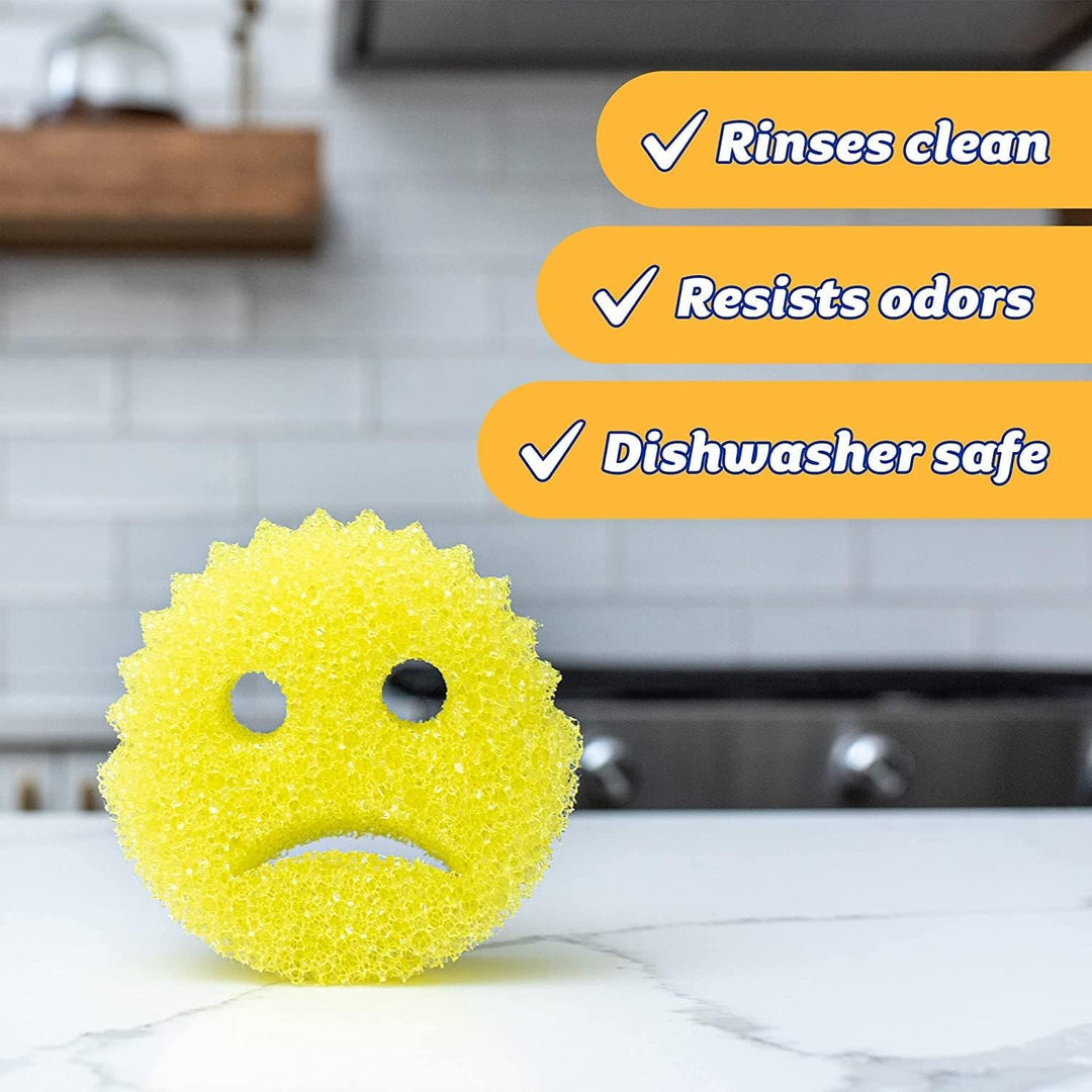 Scrub Daddy - Cranky Couple 2 Pack Scrub Sponges for Kitchen & Bathroom Cleaning