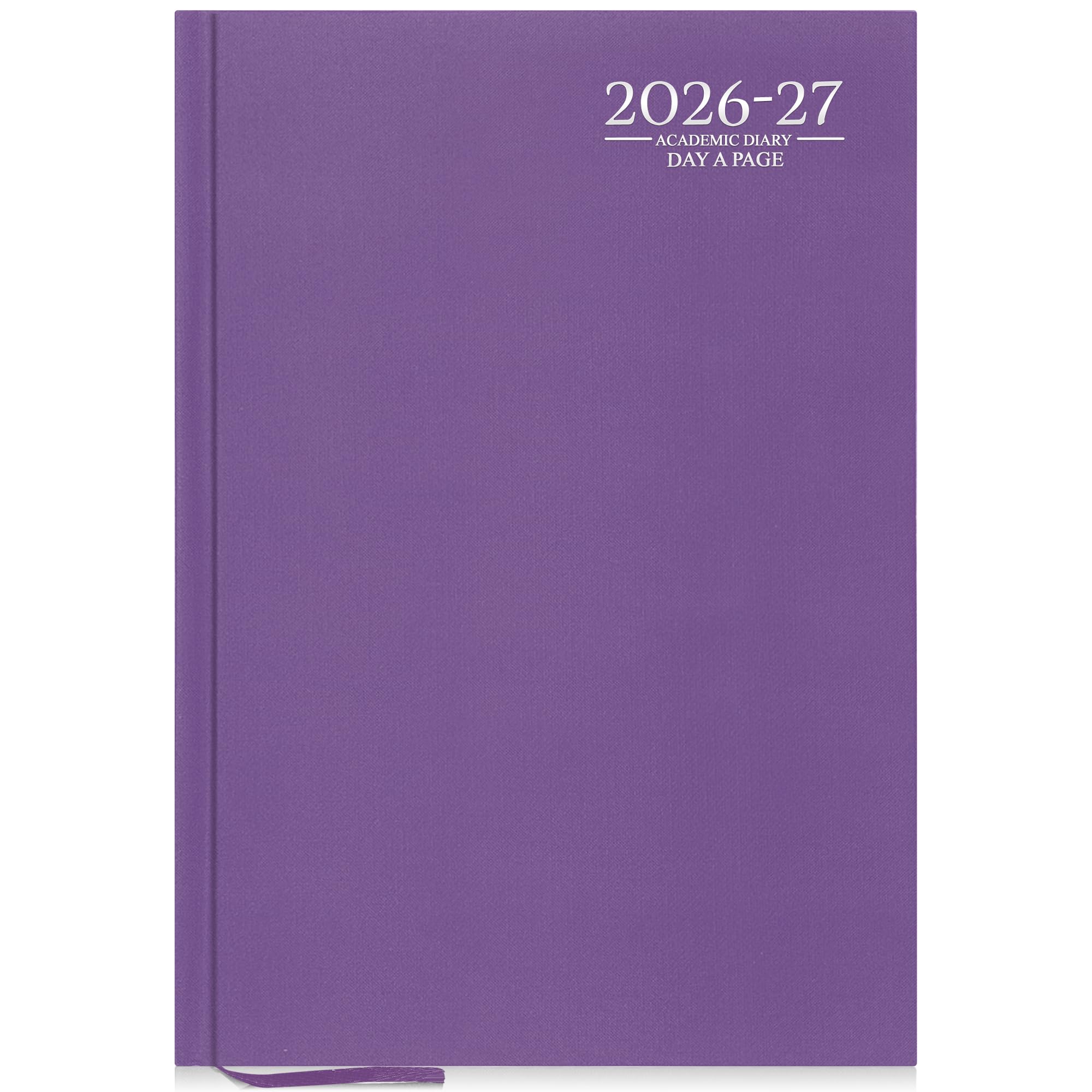 G4GADGET 2026-2027 Academic Diary - A4 Day A Page | Purple Hardback | August 2026 - July 2027 1