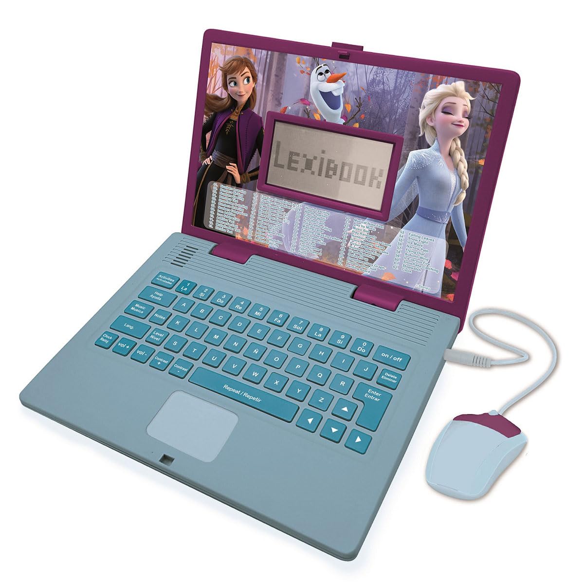 Lexibook Frozen 2 Educational Bilingual Laptop - 124 Activities for Learning Spanish & English, Ages 3+ 1