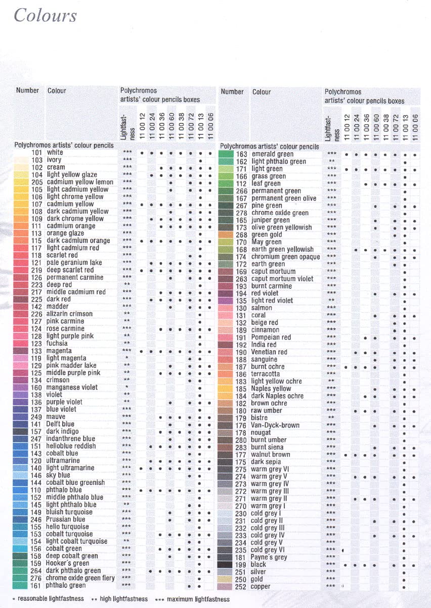 Faber-Castell Polychromos Colour Pencil - Ivory (103) | 3.8mm Soft Lead | Water Resistant 4