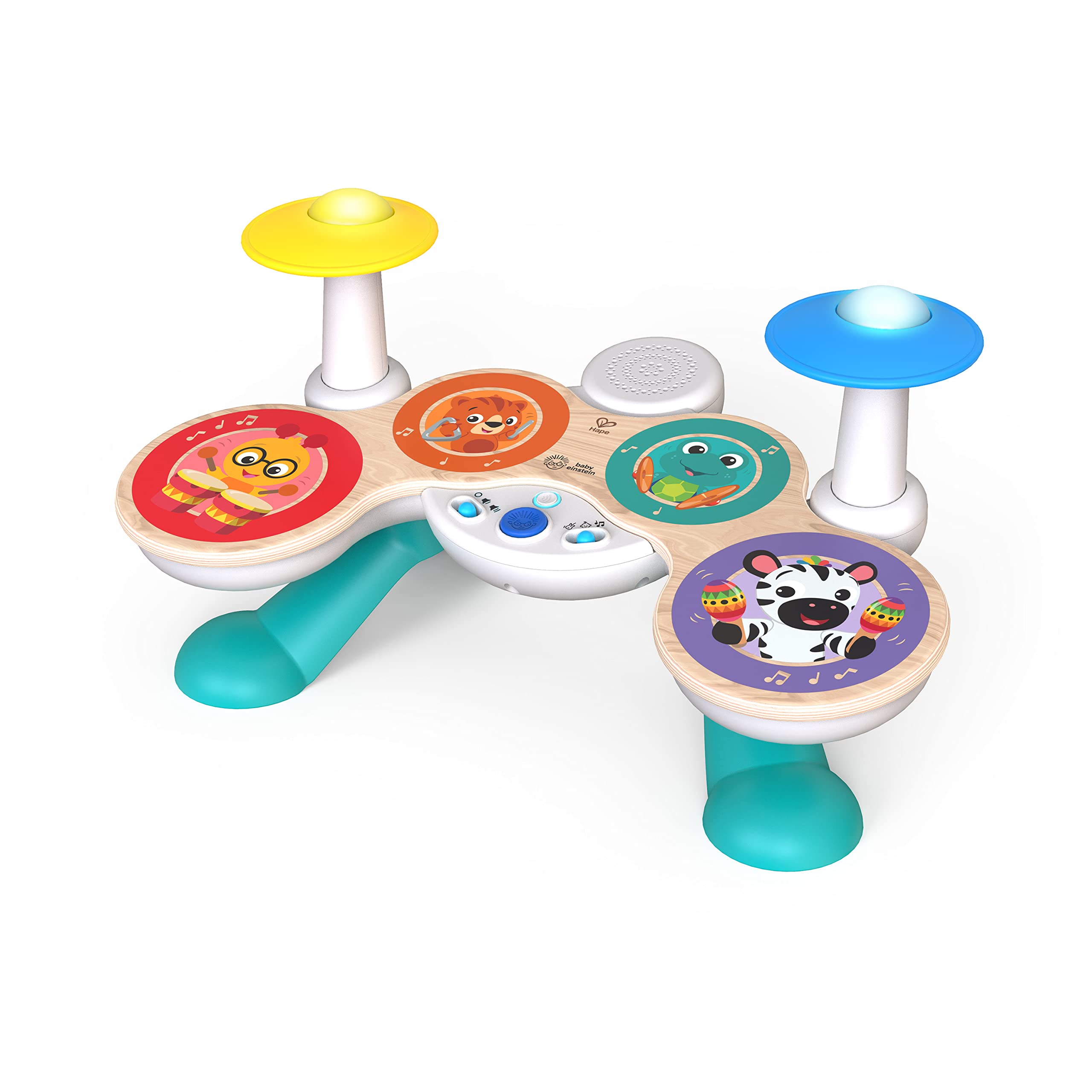 Baby Einstein Together in Tune Drums - Wireless Wooden Musical Toddler Toy 1