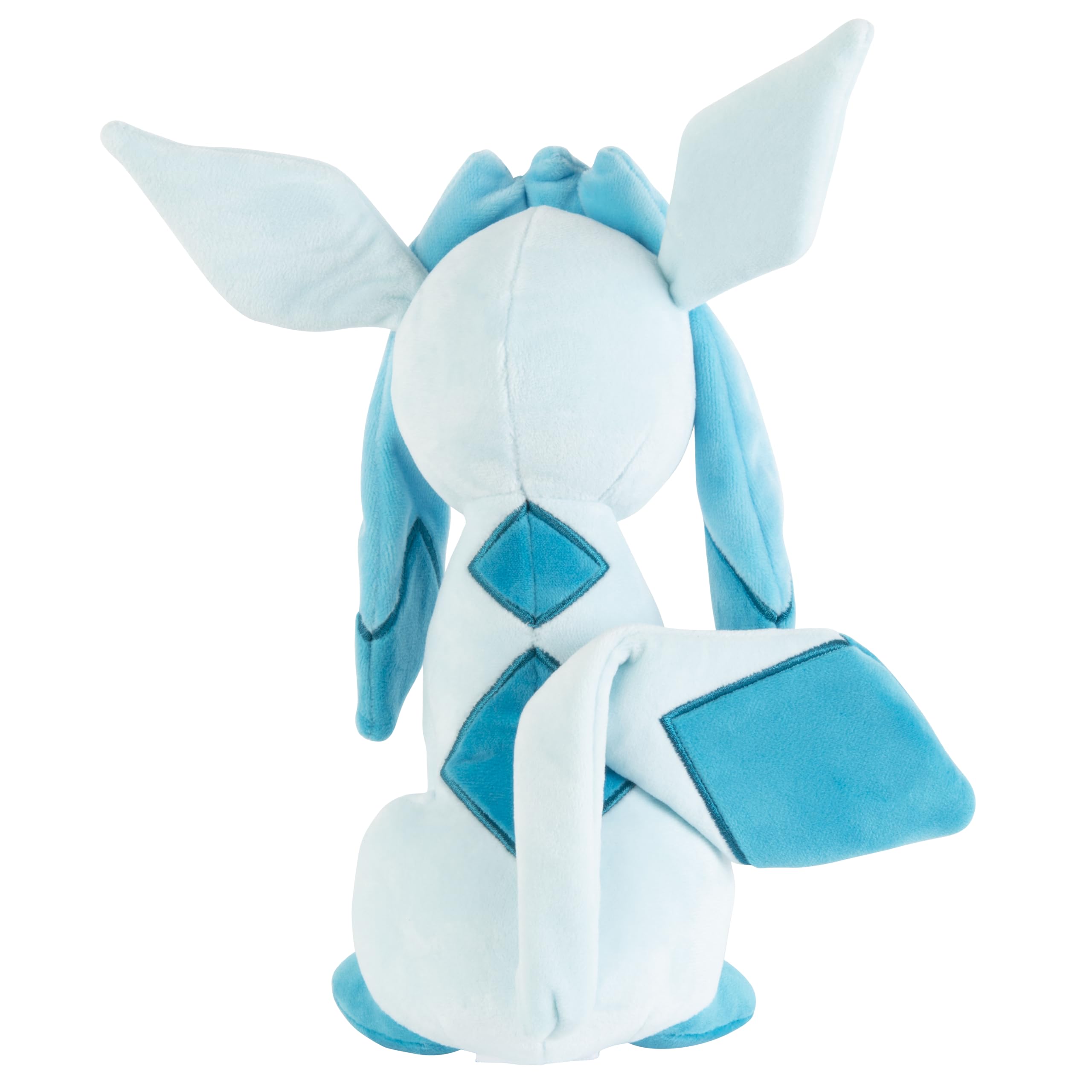 Jazwares Pokémon Glaceon Soft Doll - 8-Inch | Ages 2+ | Polyester 3