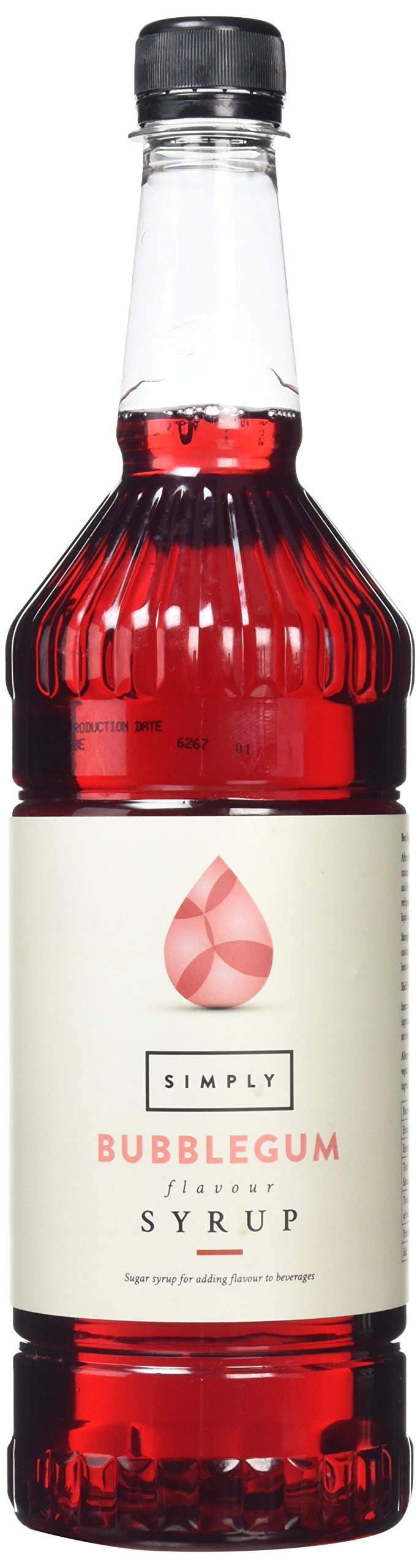 Simply Bubblegum Syrup - Vegan, Nut Free Flavoring | 1L Liquid | Pink 1