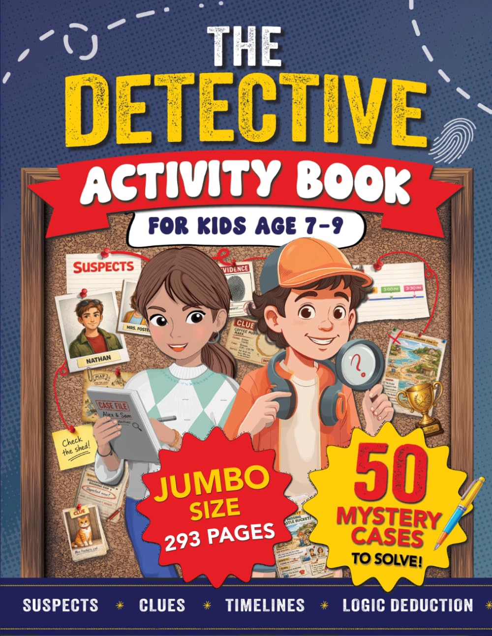 Creative Kids Studio The Detective Activity Book For Kids Age 7-9 | Paperback | 293 Pages