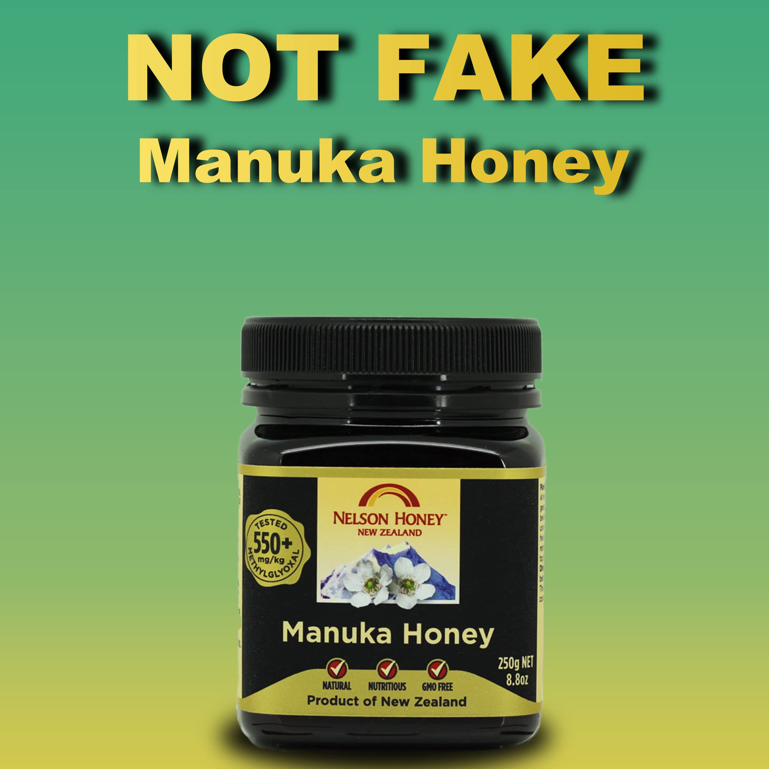 Nelson Honey Manuka Honey MGO 550+ | Pharmaceutical Grade | 250g 5