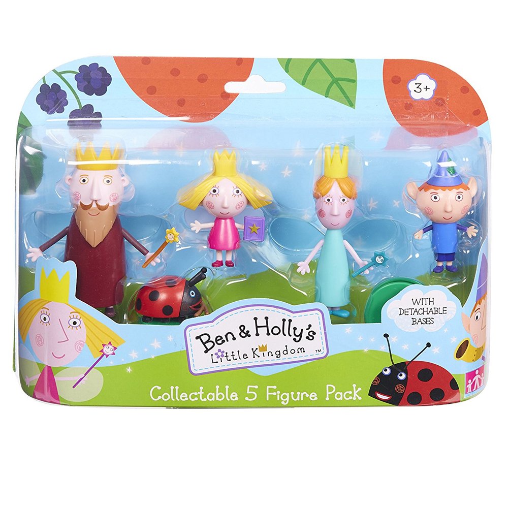 Ben &amp; Holly Fünf-Figuren-Paket – 5 Sammelfiguren mit abnehmbaren Sockeln für fantasievolles Spielen 1