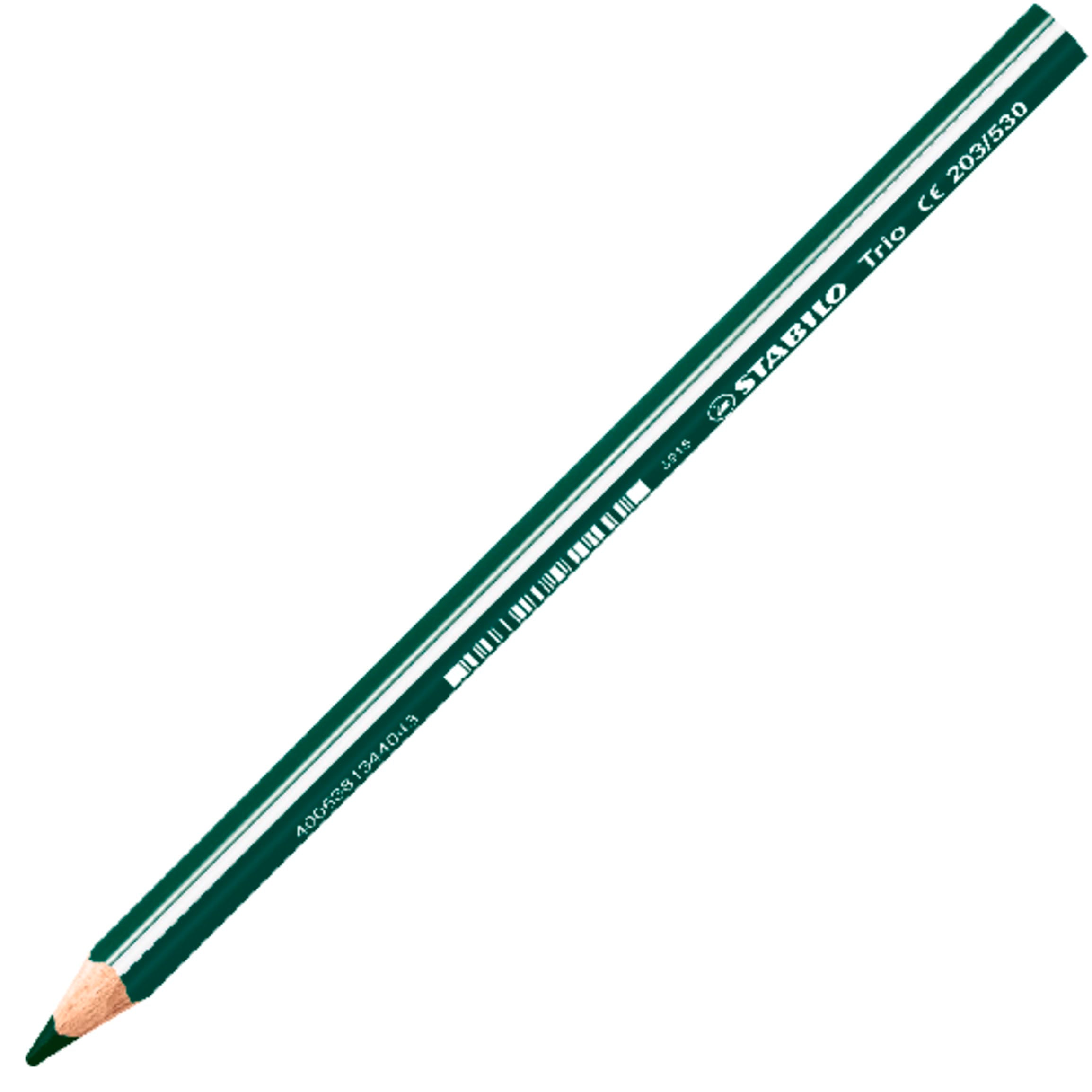 STABILO Trio thick Coloured Pencils - 24 Assorted Colours Wallet + Sharpener 2