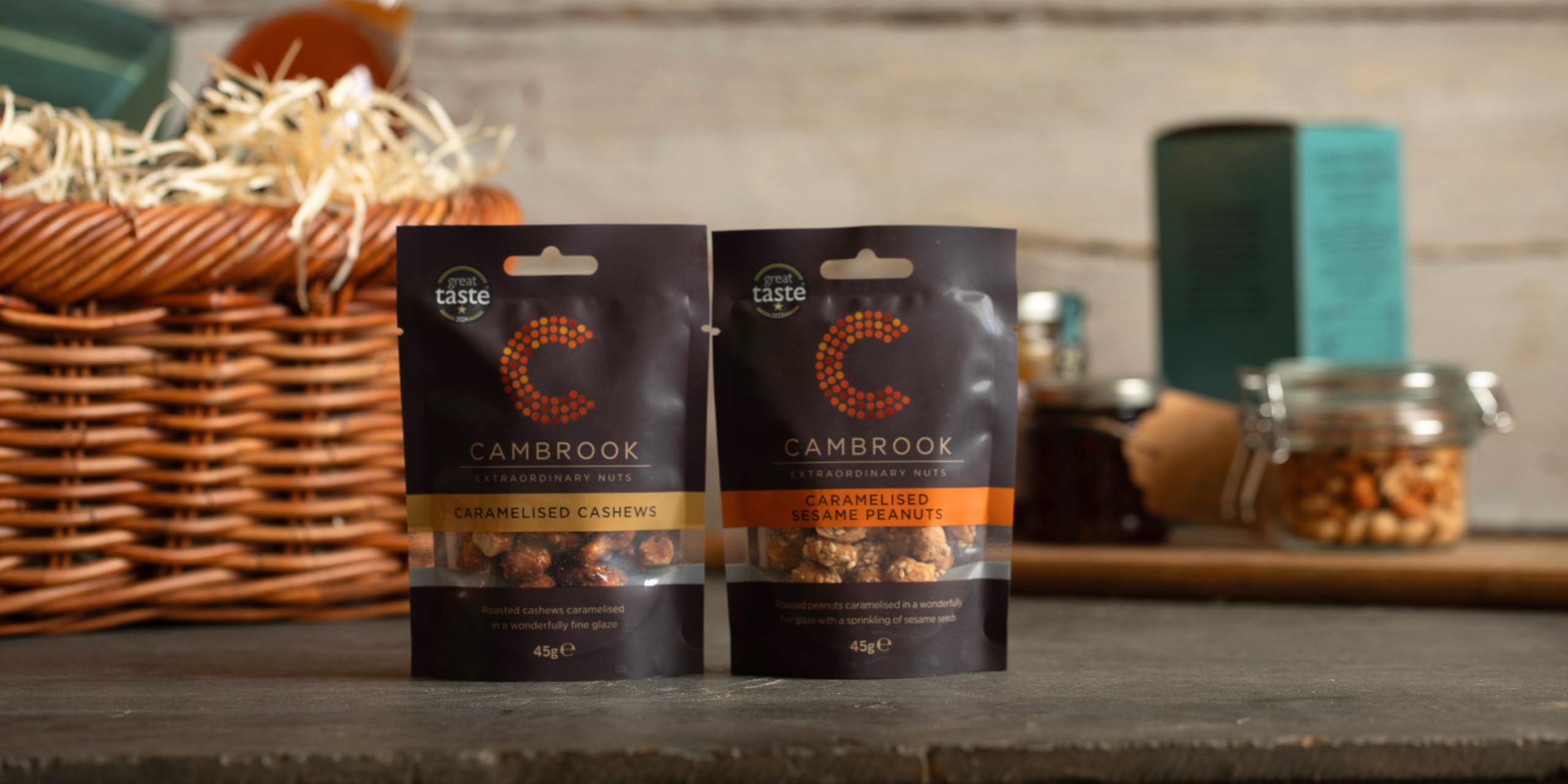 Cambrook Caramelised Cashews - Roasted & Glazed Snack | 45g Bag 4