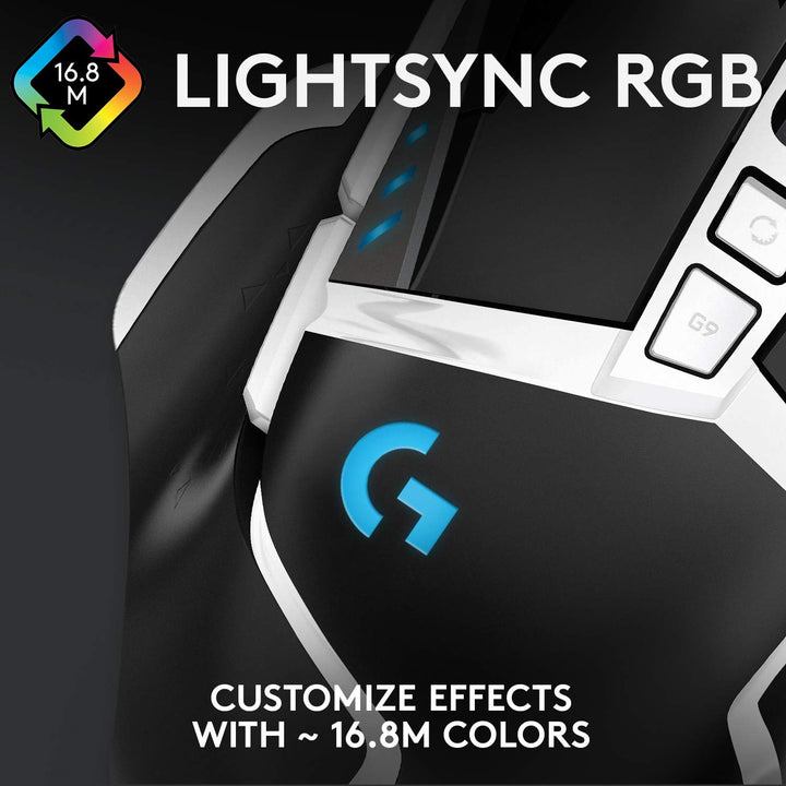 Logitech G502 HERO 25K Gaming Mouse Special Edition - Black & White