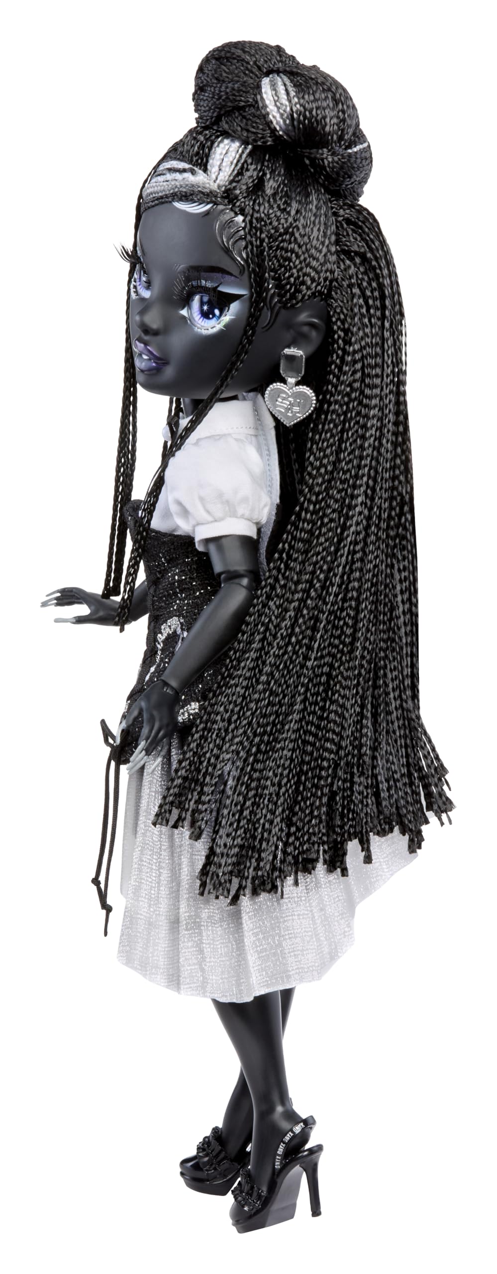 Rainbow High Shanelle Onyx Shadow High Fashion Doll - 28 cm, Black Hair, Articulated with Luxe Couture Outfit 15