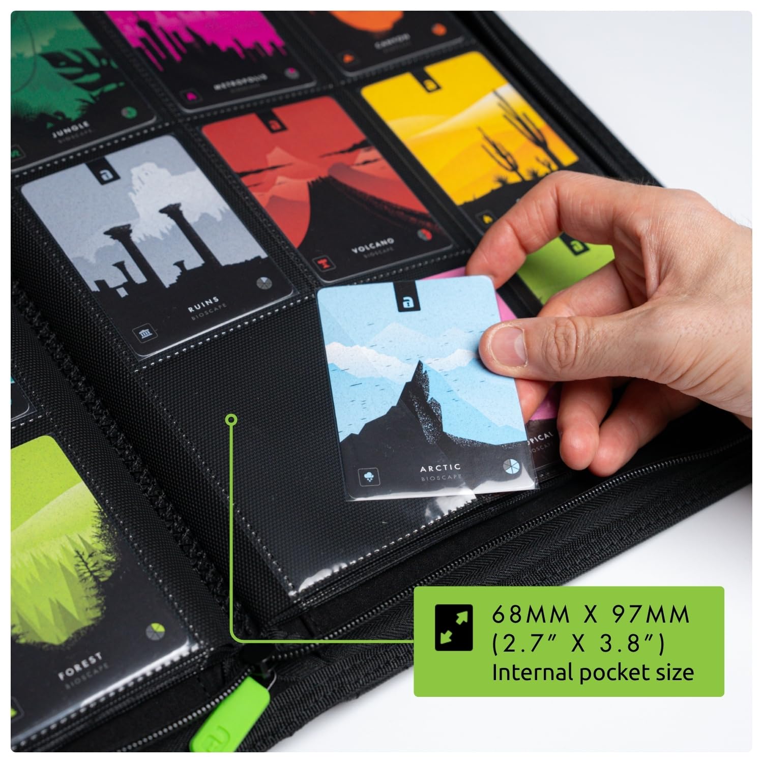 Vault X 9 Pocket Trading Card Zip Binder for Board Games & Card Games - Holds 360 Cards 4