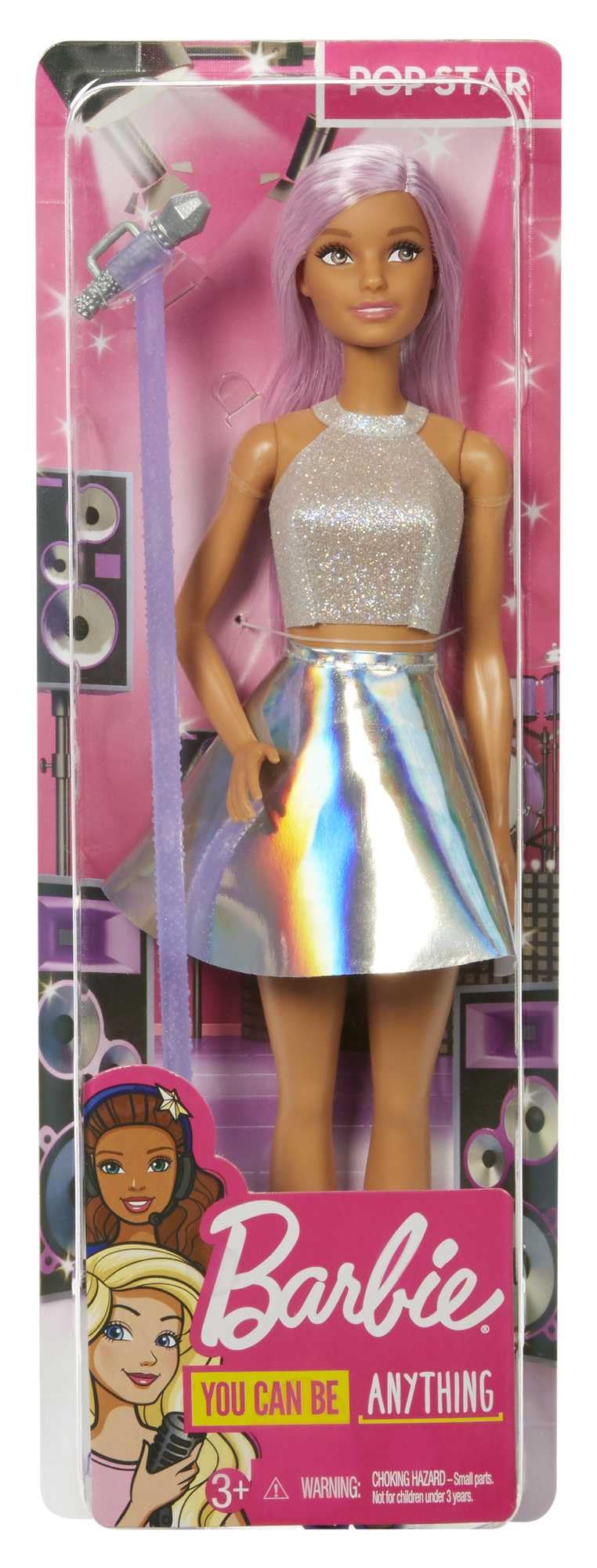 Barbie Pop Star Doll - 12 Inch Doll with Microphone and Stand | Plastic | Unisex Children 6