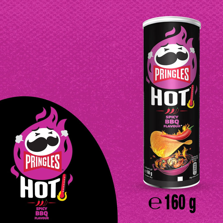 Pringles Hot Smokin' BBQ Ribs Flavour Sharing Crisps 160g